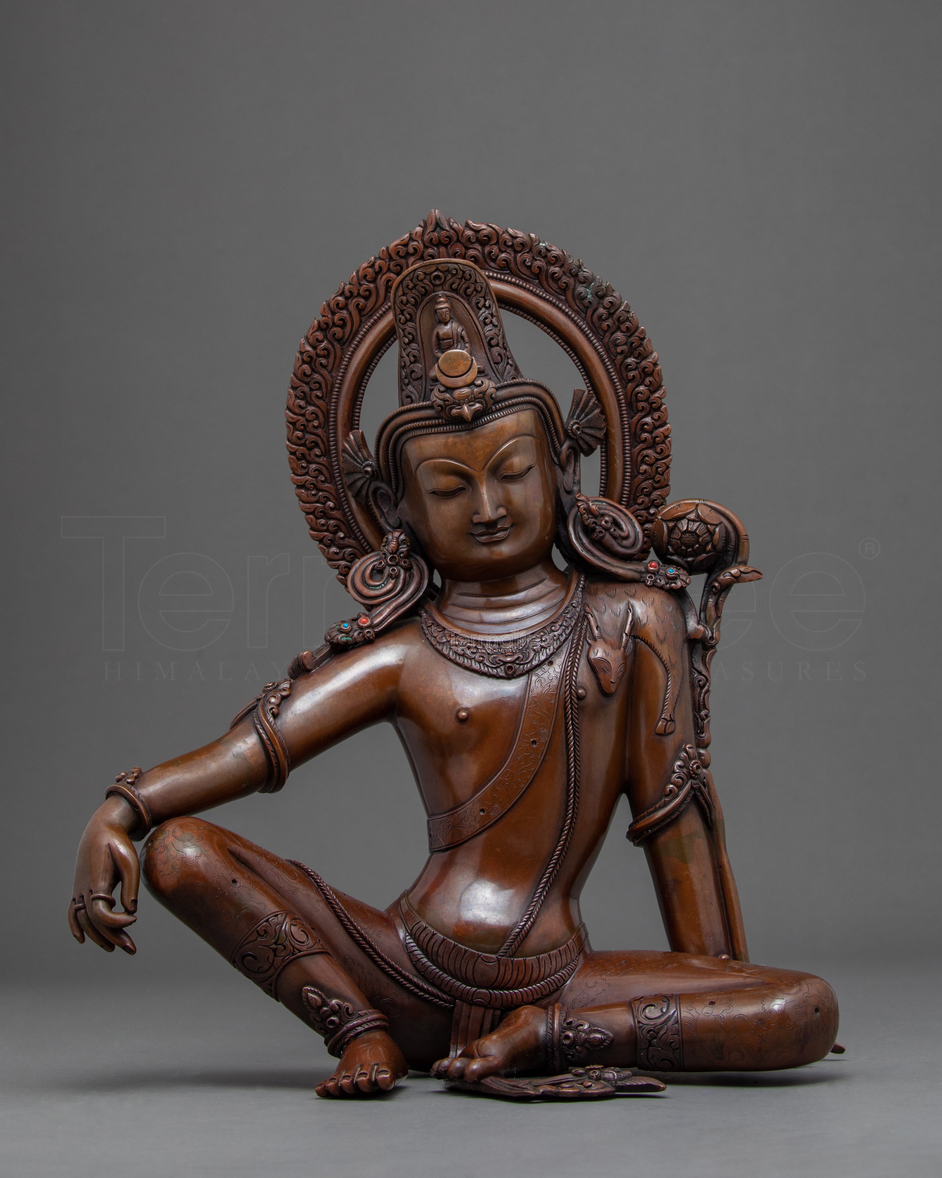 Rare Lokeshwor Statue | Traditional Tibetan Art