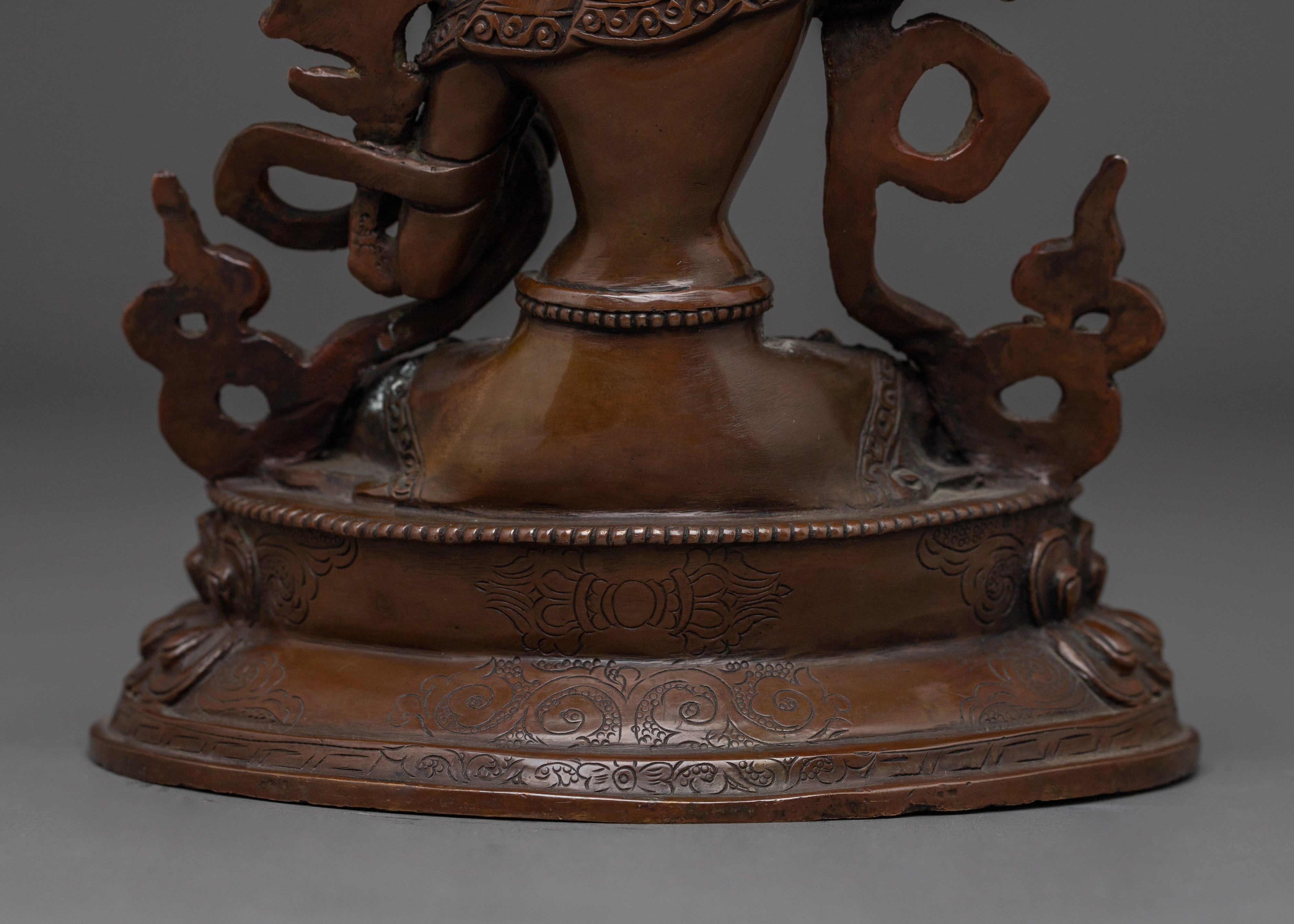 Manjushri Bodhisattva Oxidized Statue | Embodiment of Wisdom