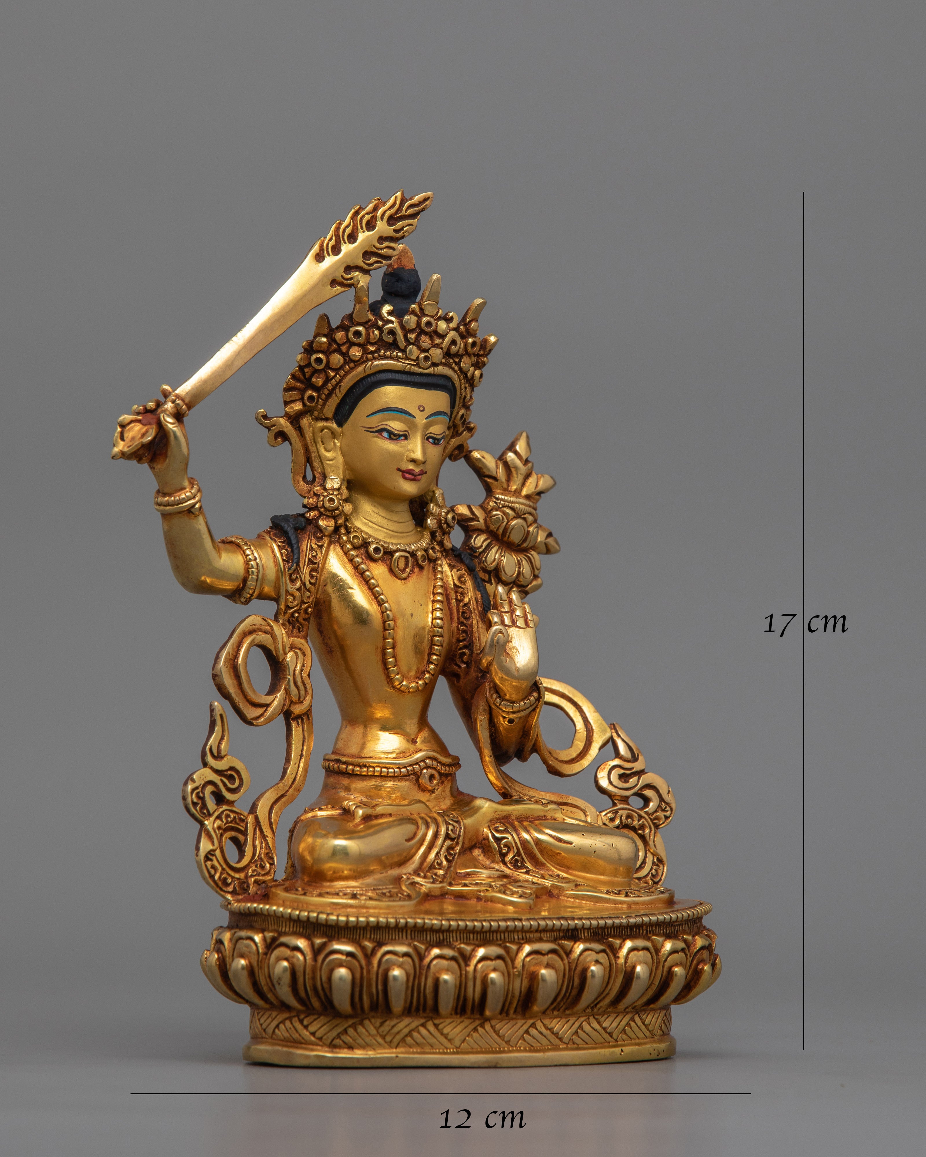 Bodhisattva Manjushri Wisdom Deity Figurine