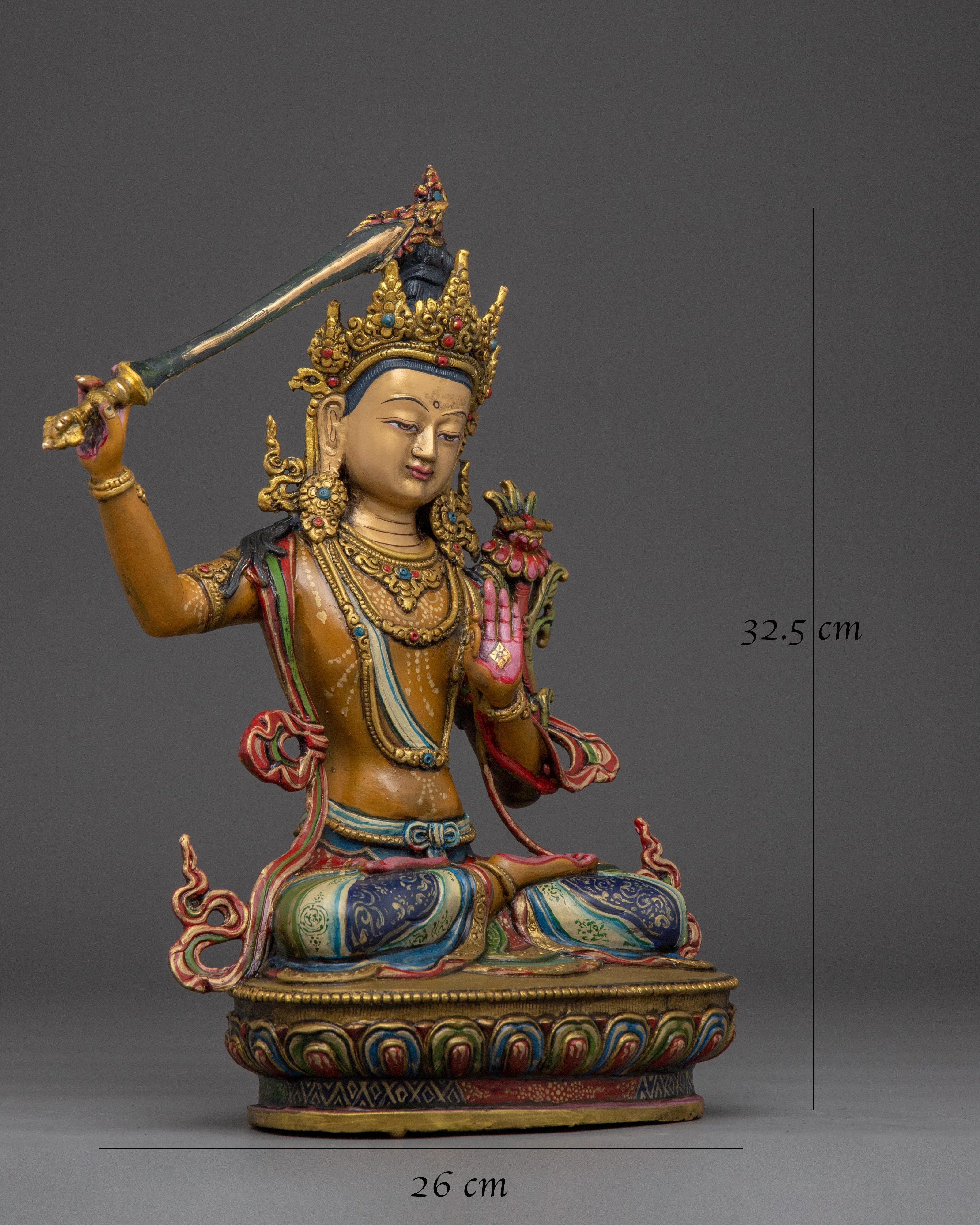 decorative-manjusri-statue
