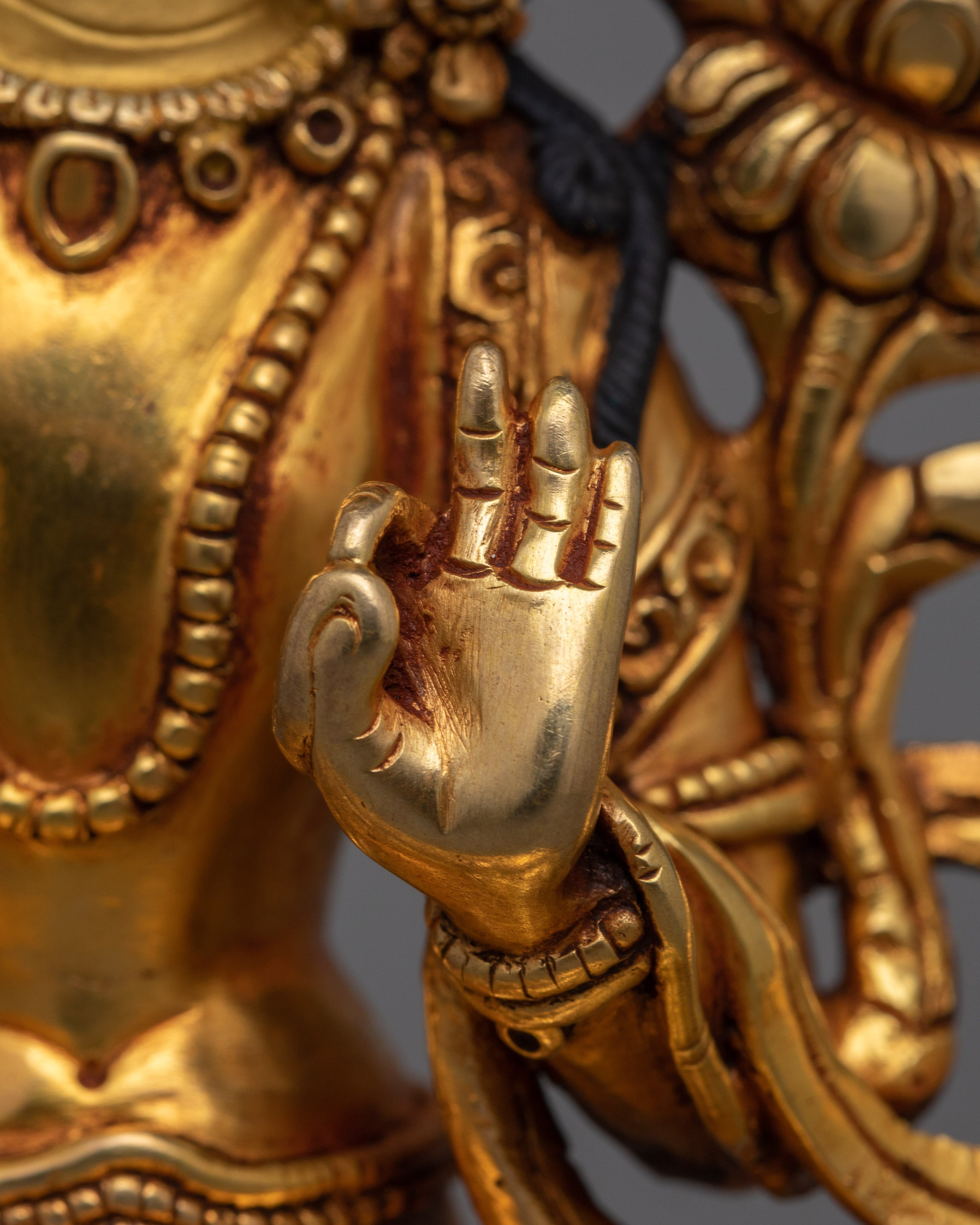 Bodhisattva Manjushri Wisdom Deity Figurine | Guardian of Dharma