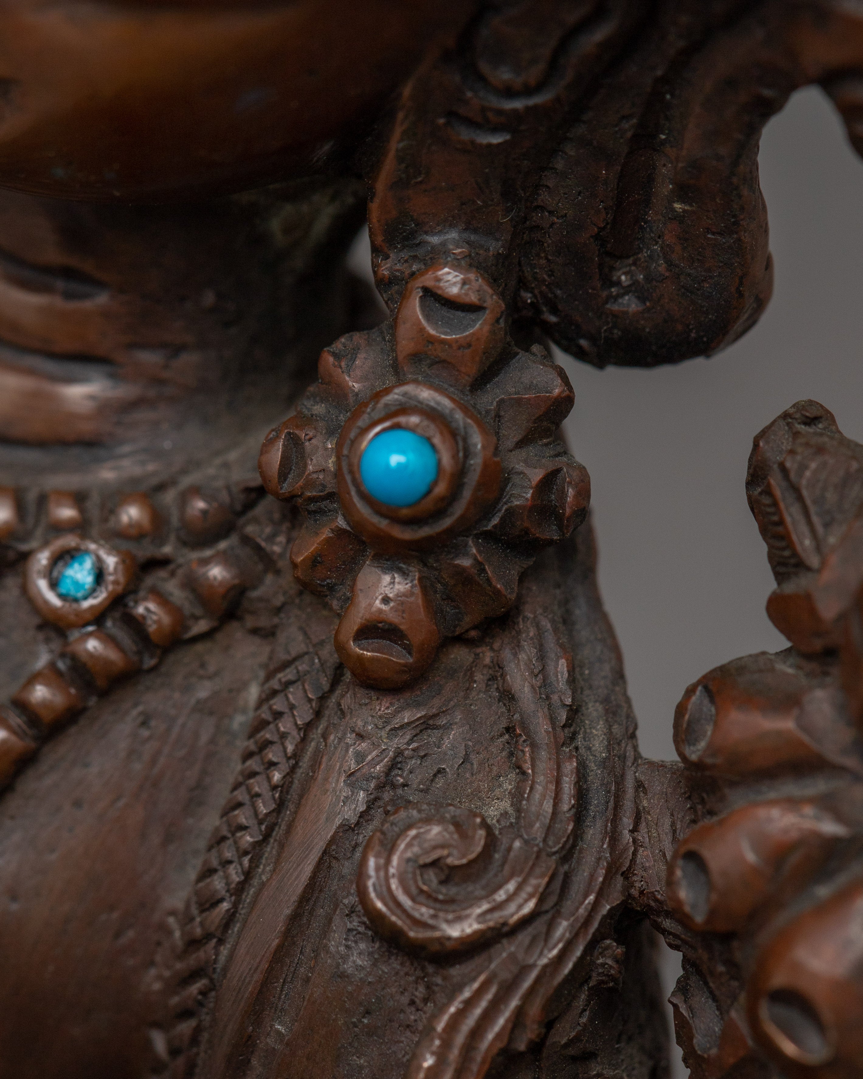 Manjushri Bodhisattva Oxidized Statue | Embodiment of Wisdom