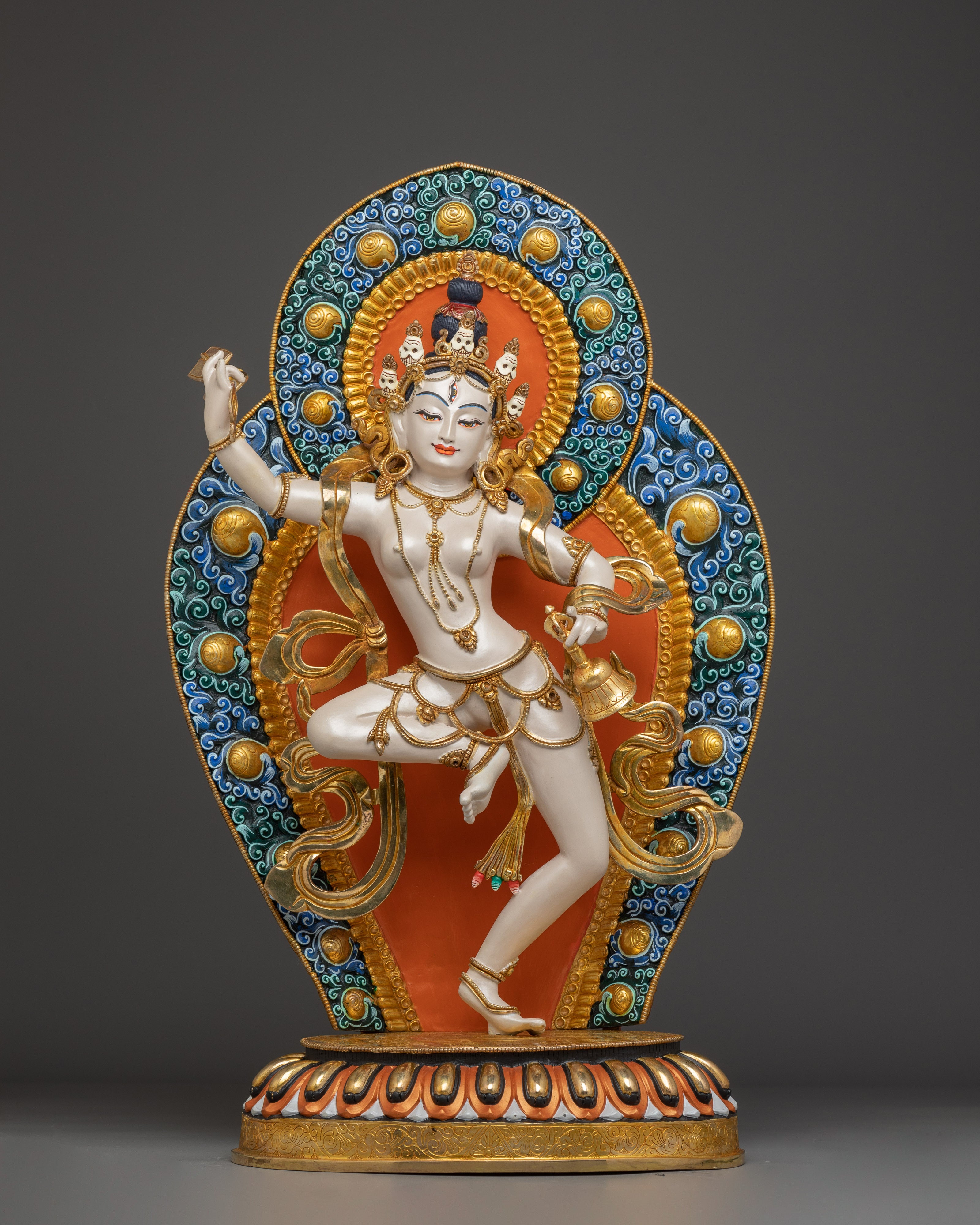 Handmade Machig Labdron Statue: Buddhist Yogini