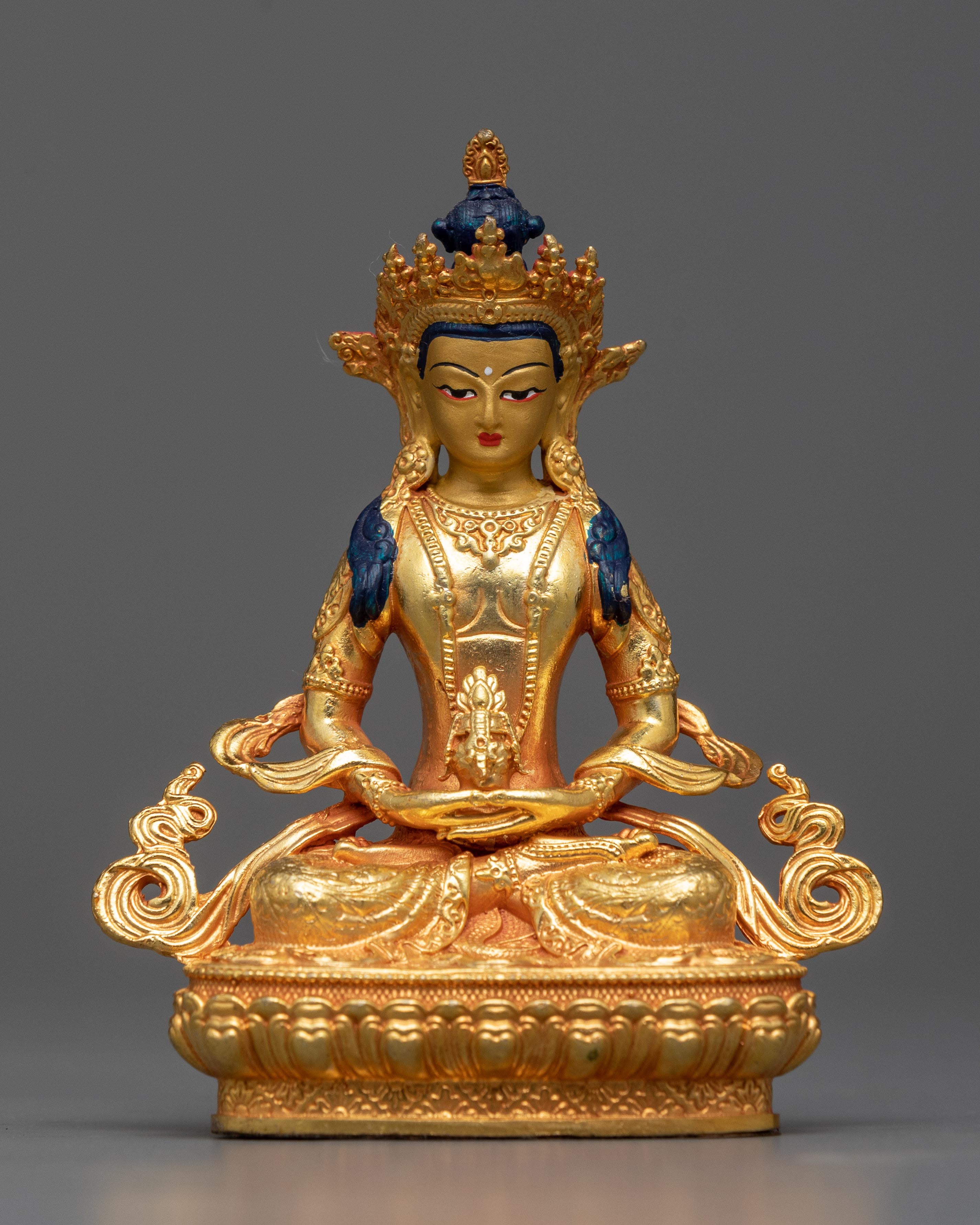 Miniature Amitayus Statuette | Symbol of Longevity and Infinite Life