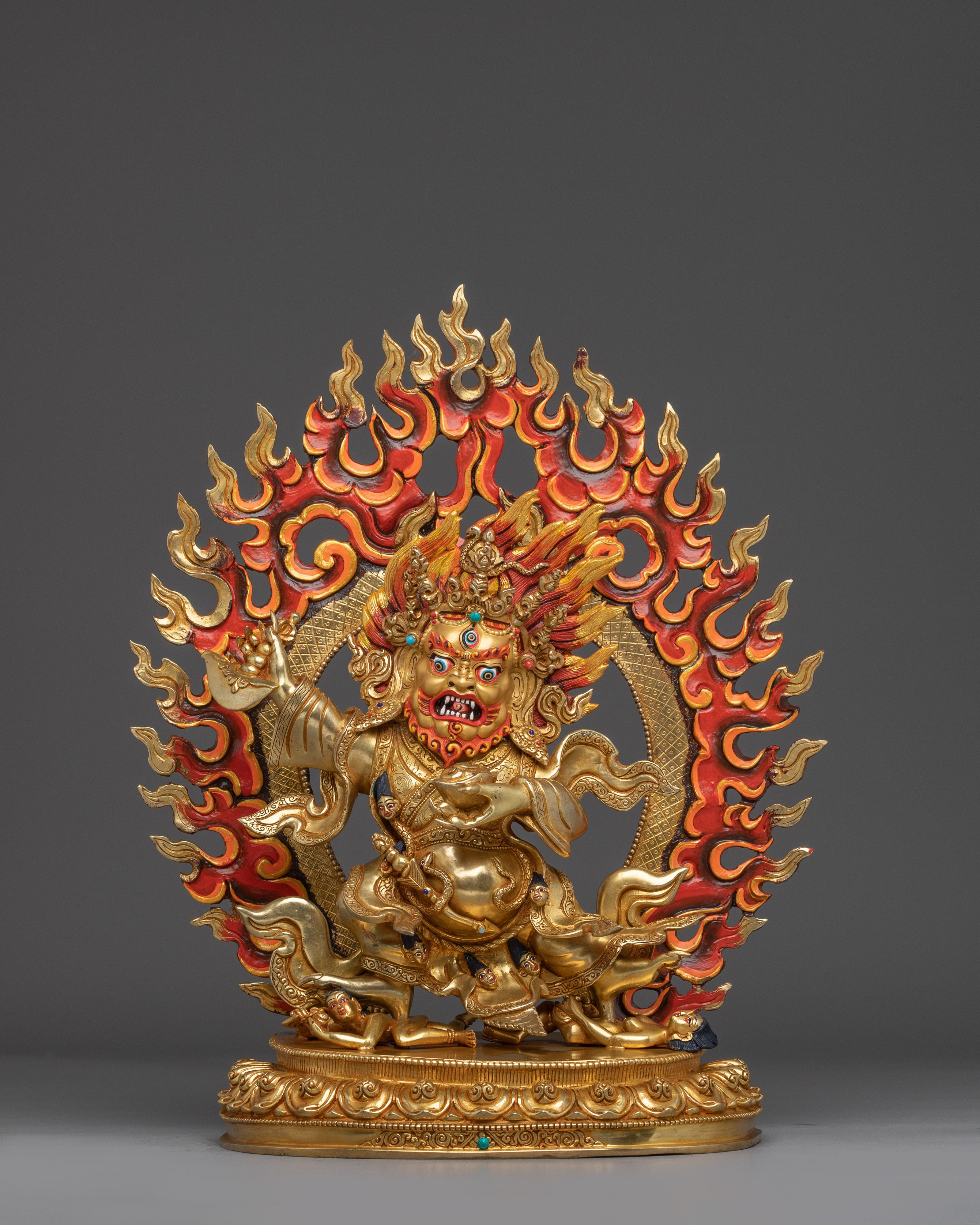 Buddhist Deity Mahakala Bernagchen Statue