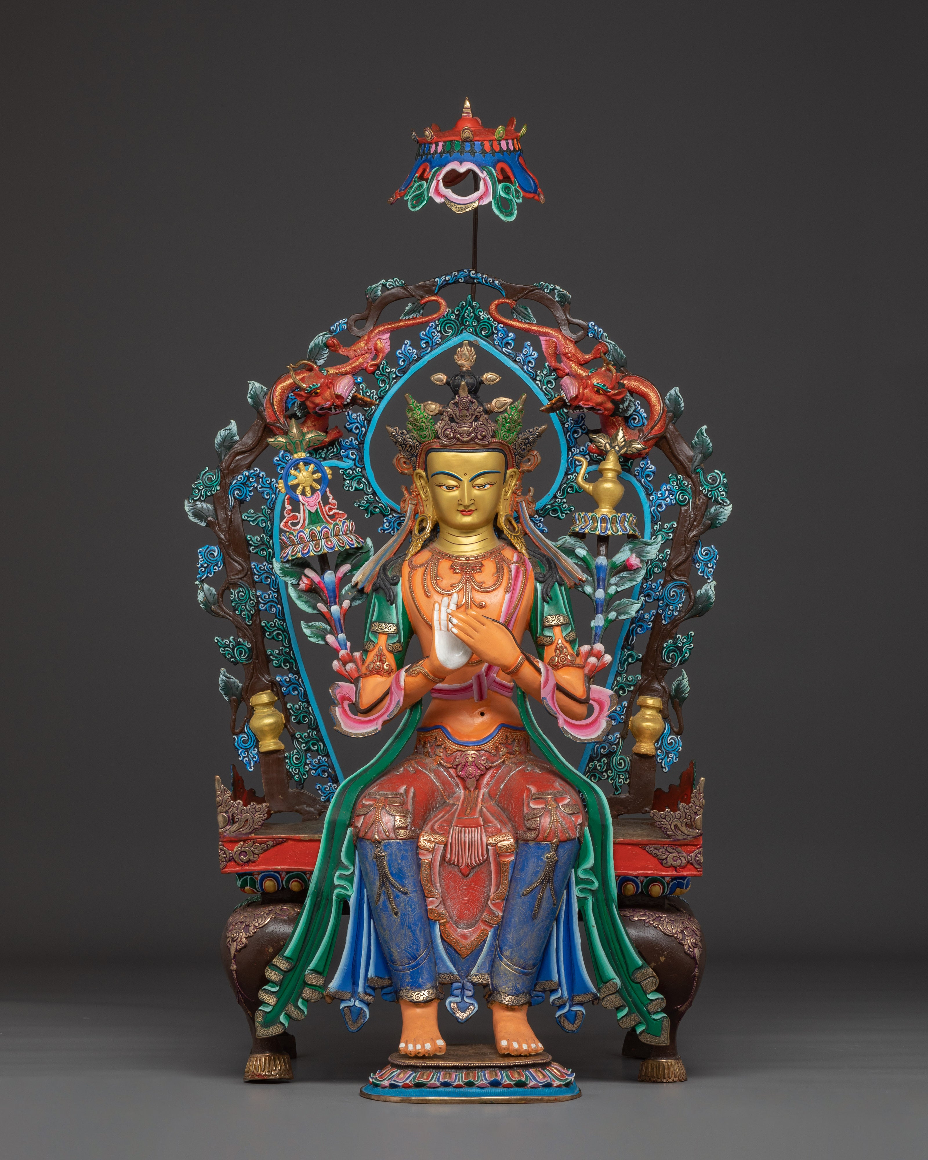 divine-sculpture-of-maitreya-buddha