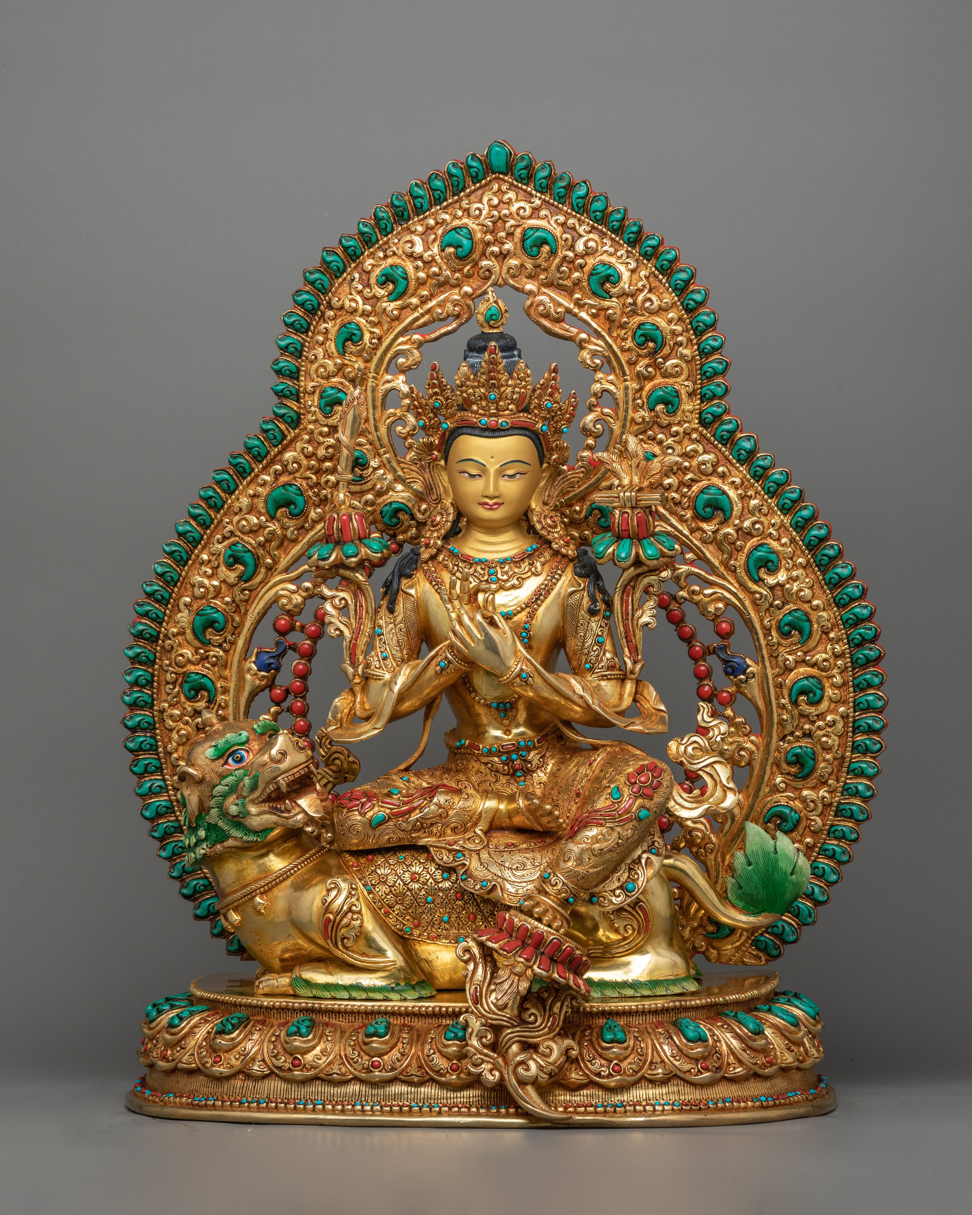 Traditional Tibetan Manjughosa Sculpture | A Symbol of Wisdom and Enlightenment