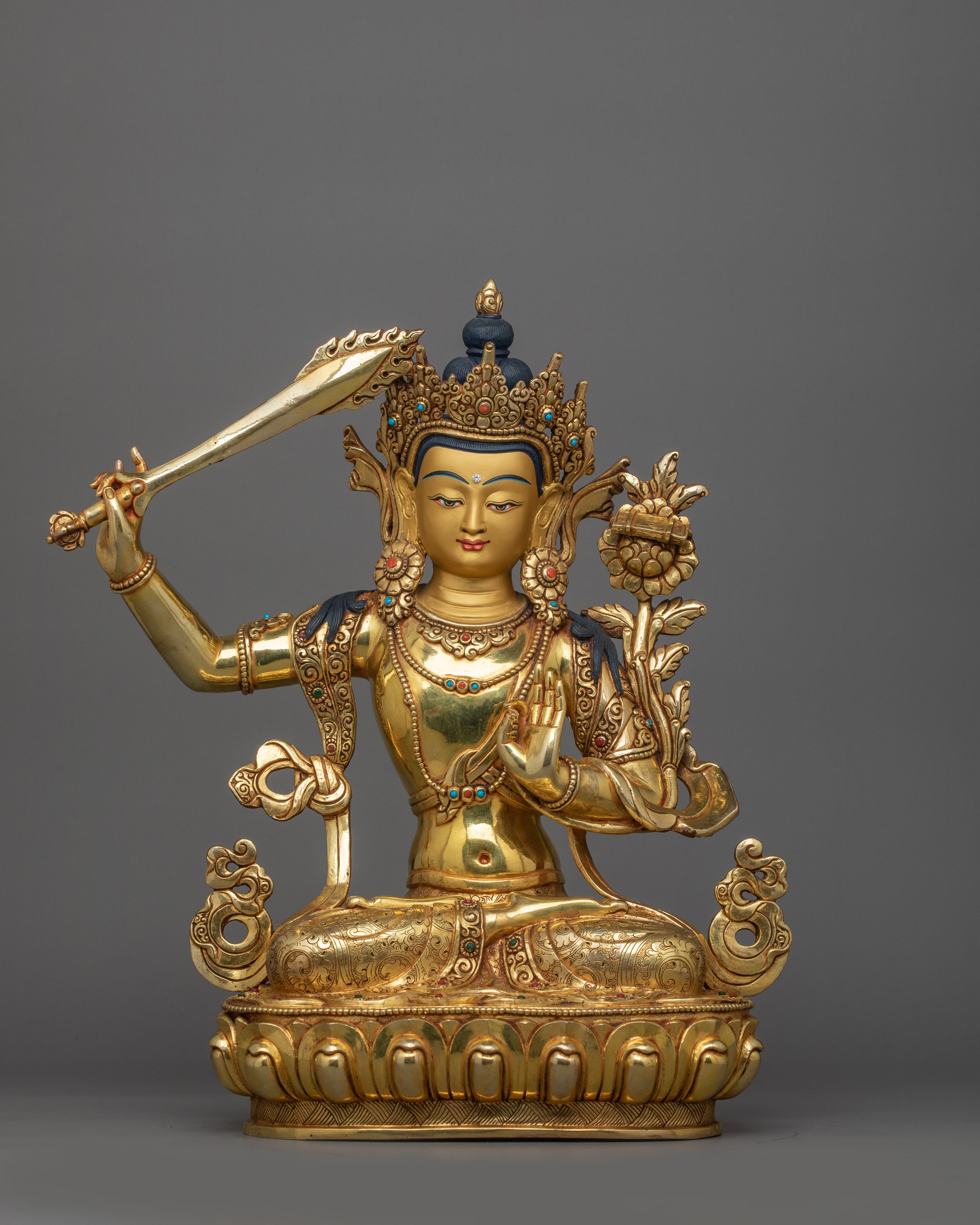 Knowledge Deity Manjughosa Statue