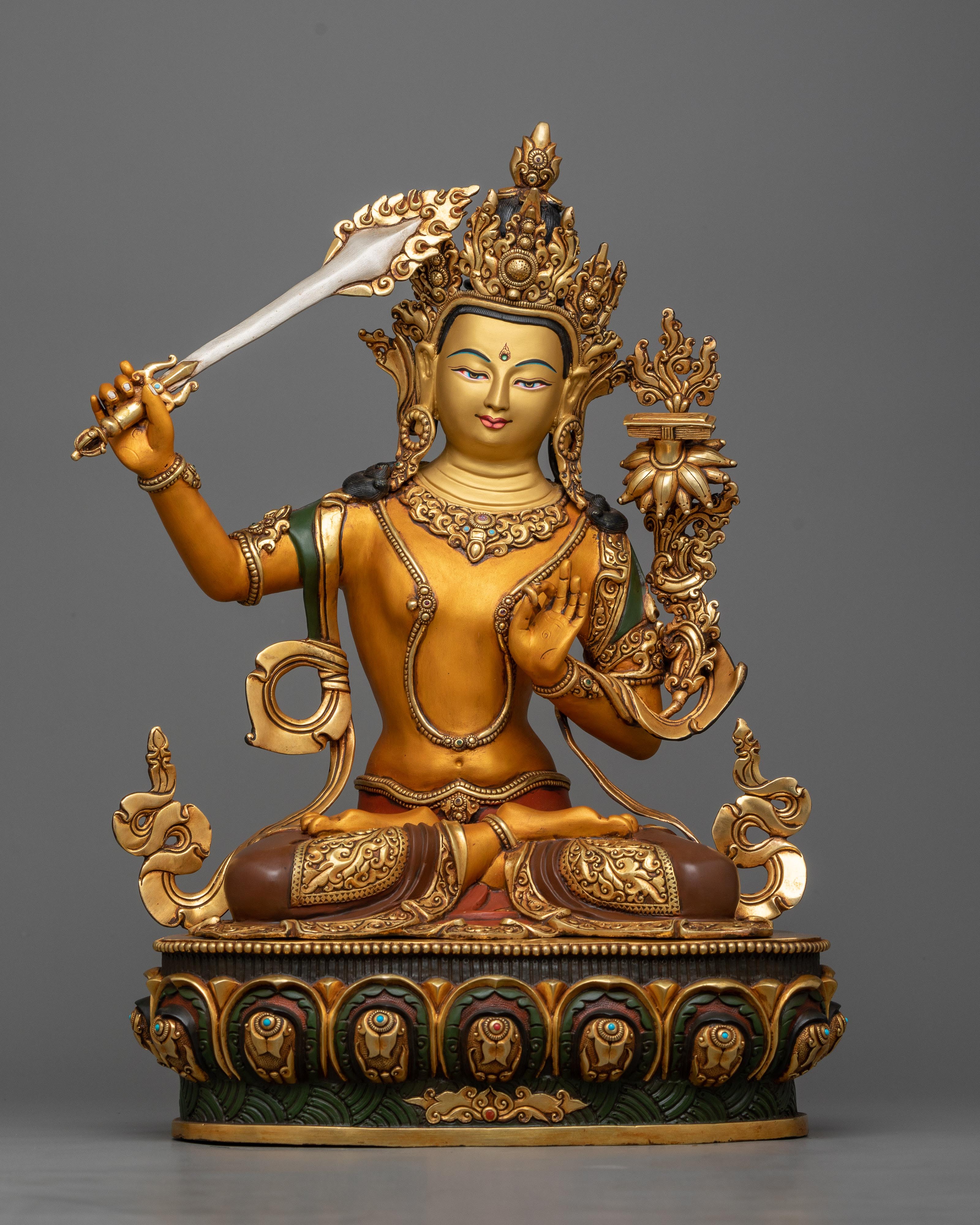 manjushri copper idol