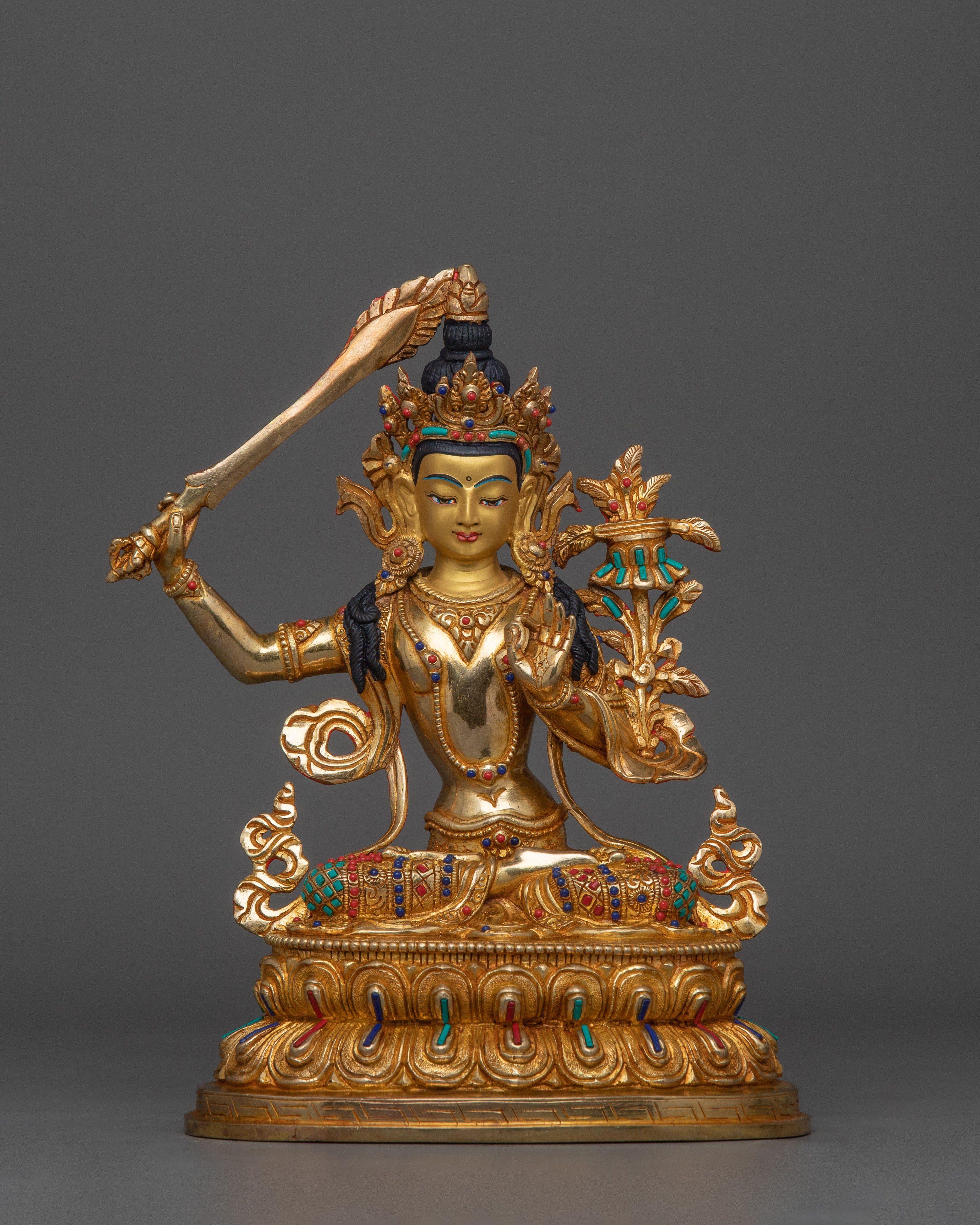 sculpture-of-manjushri-deity-of-wisdom