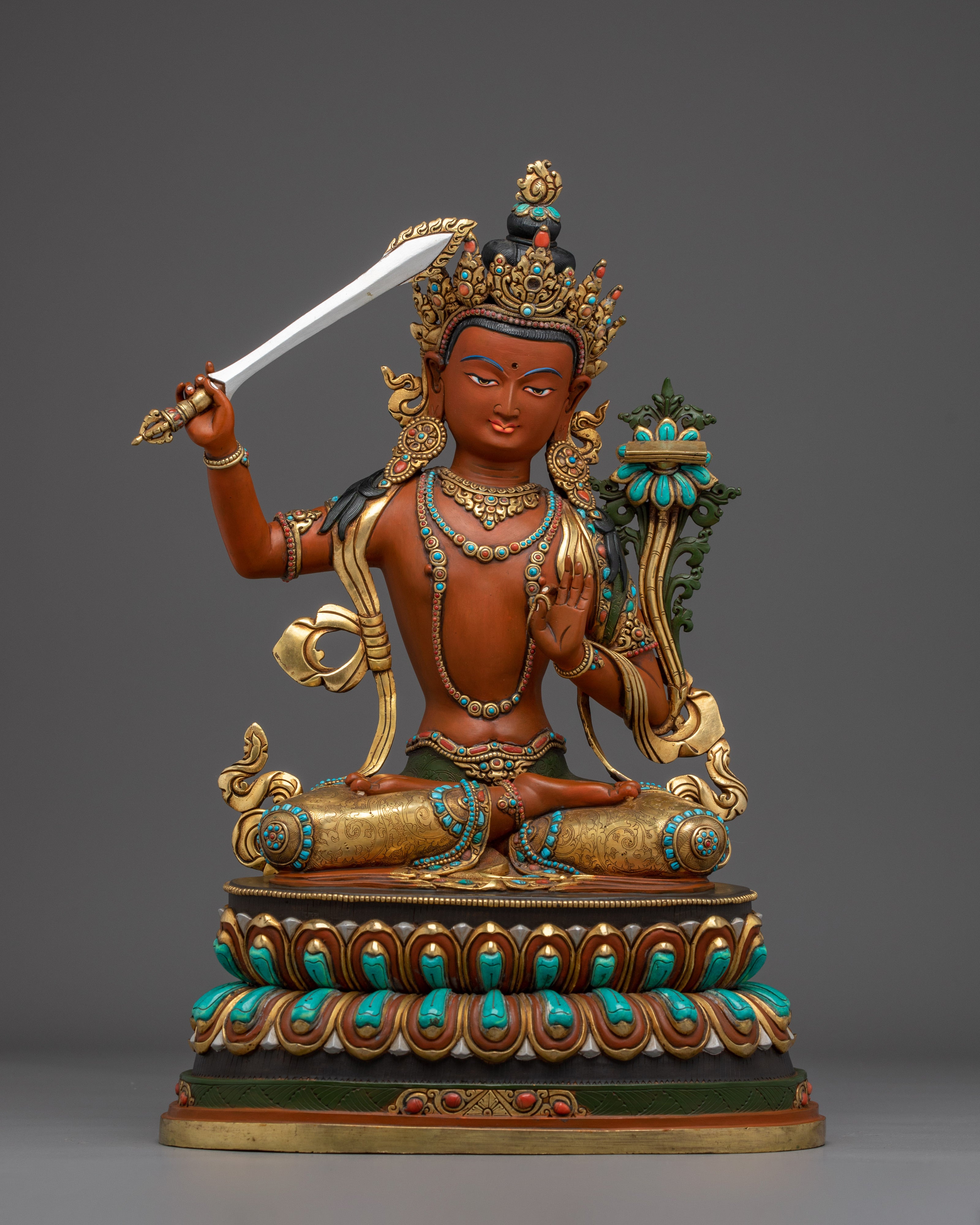 wisdom-deity-statue-of-manjushri