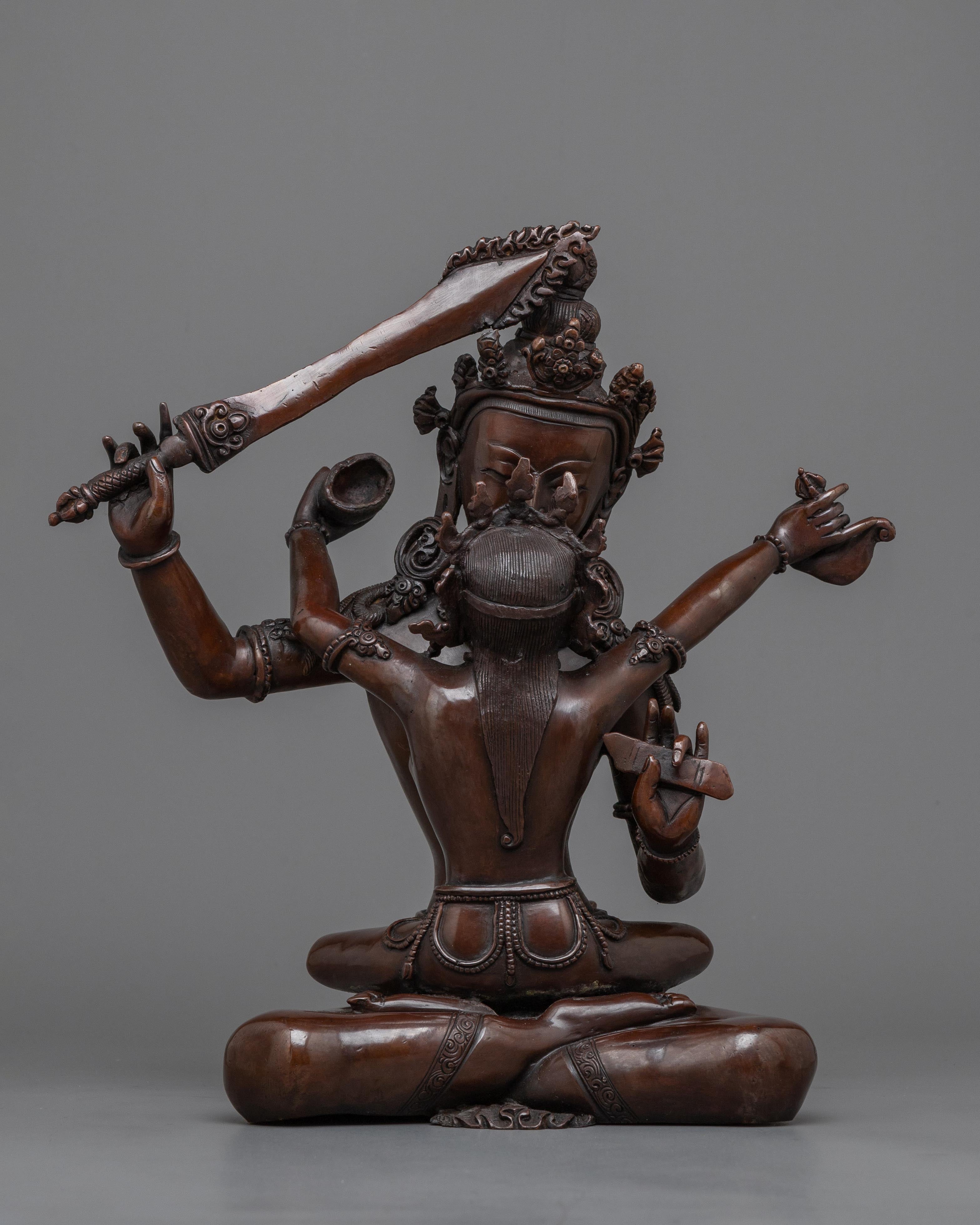 manjushri-with-consort-statue