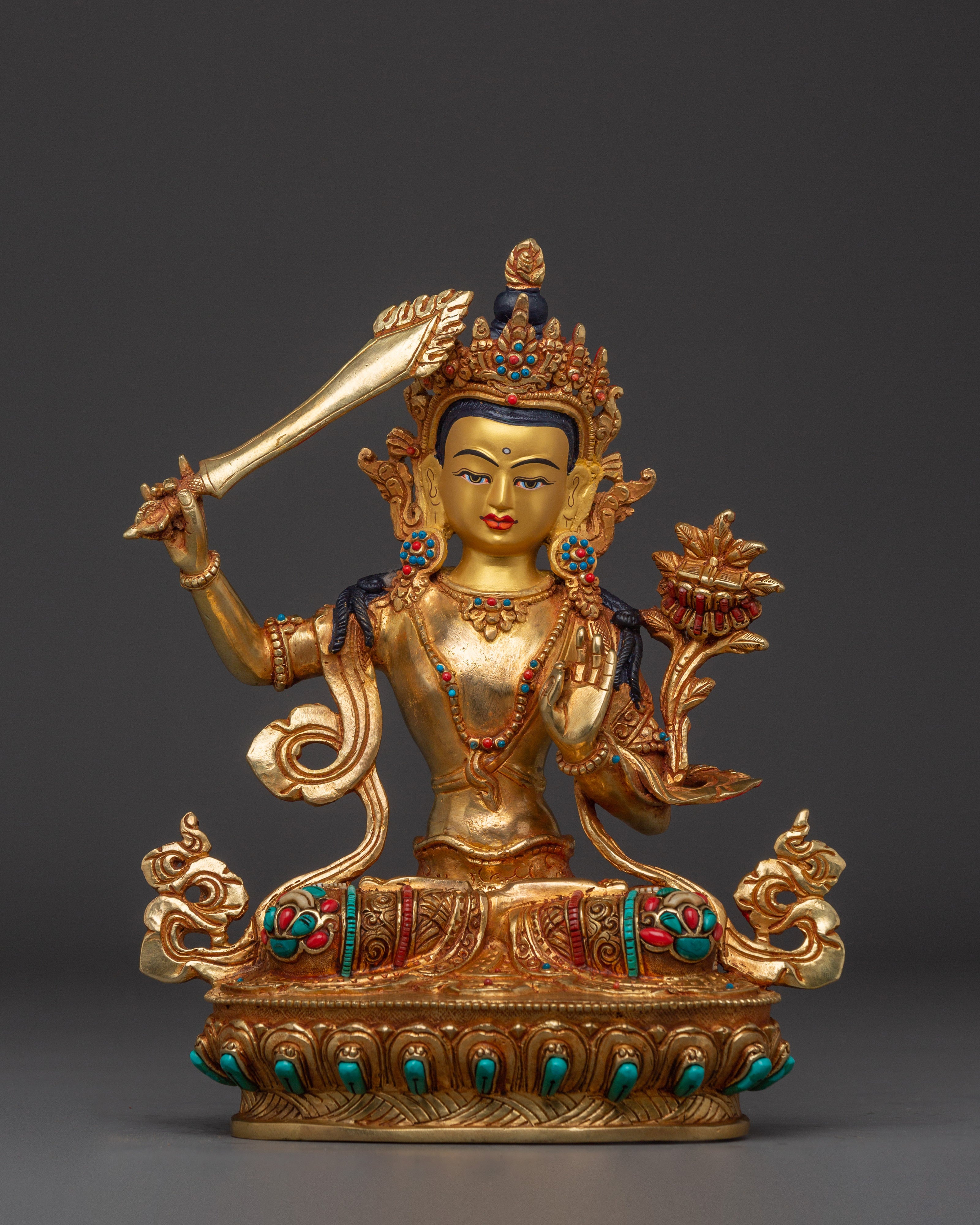 Tibetan Sculpture of Manjushri