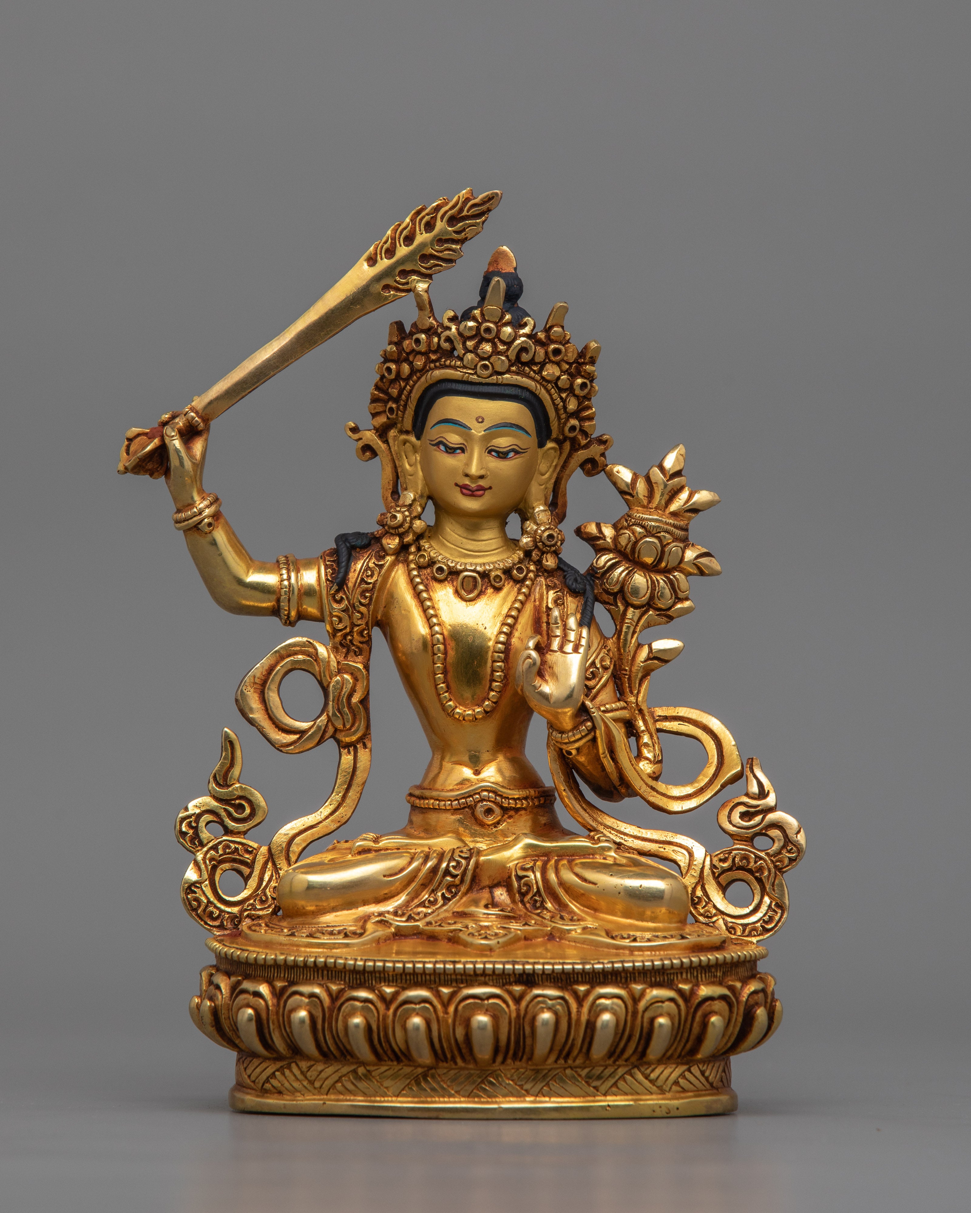 Bodhisattva Manjushri Wisdom Deity Figurine