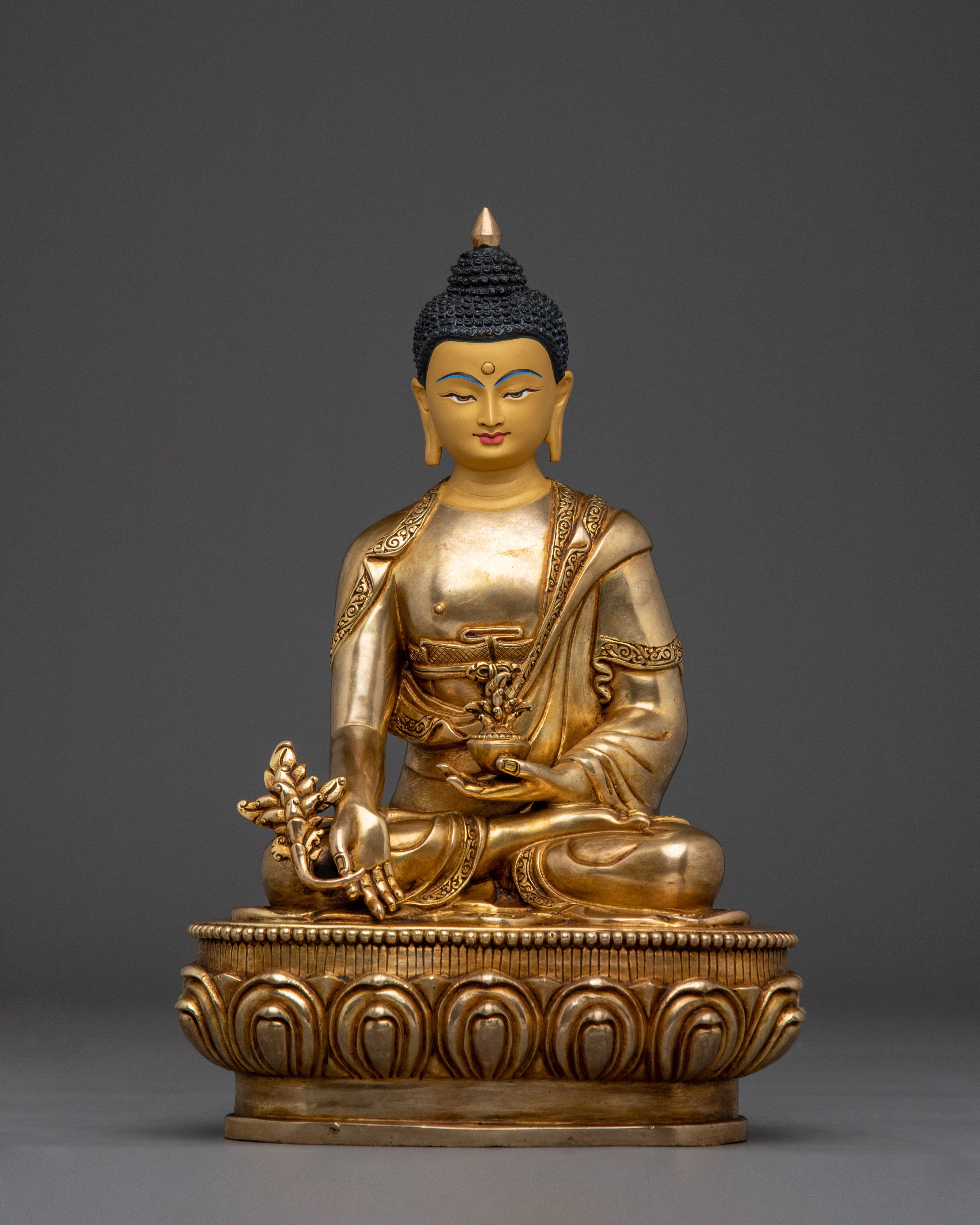Sacred Medicine Buddha Sculpture for Altar