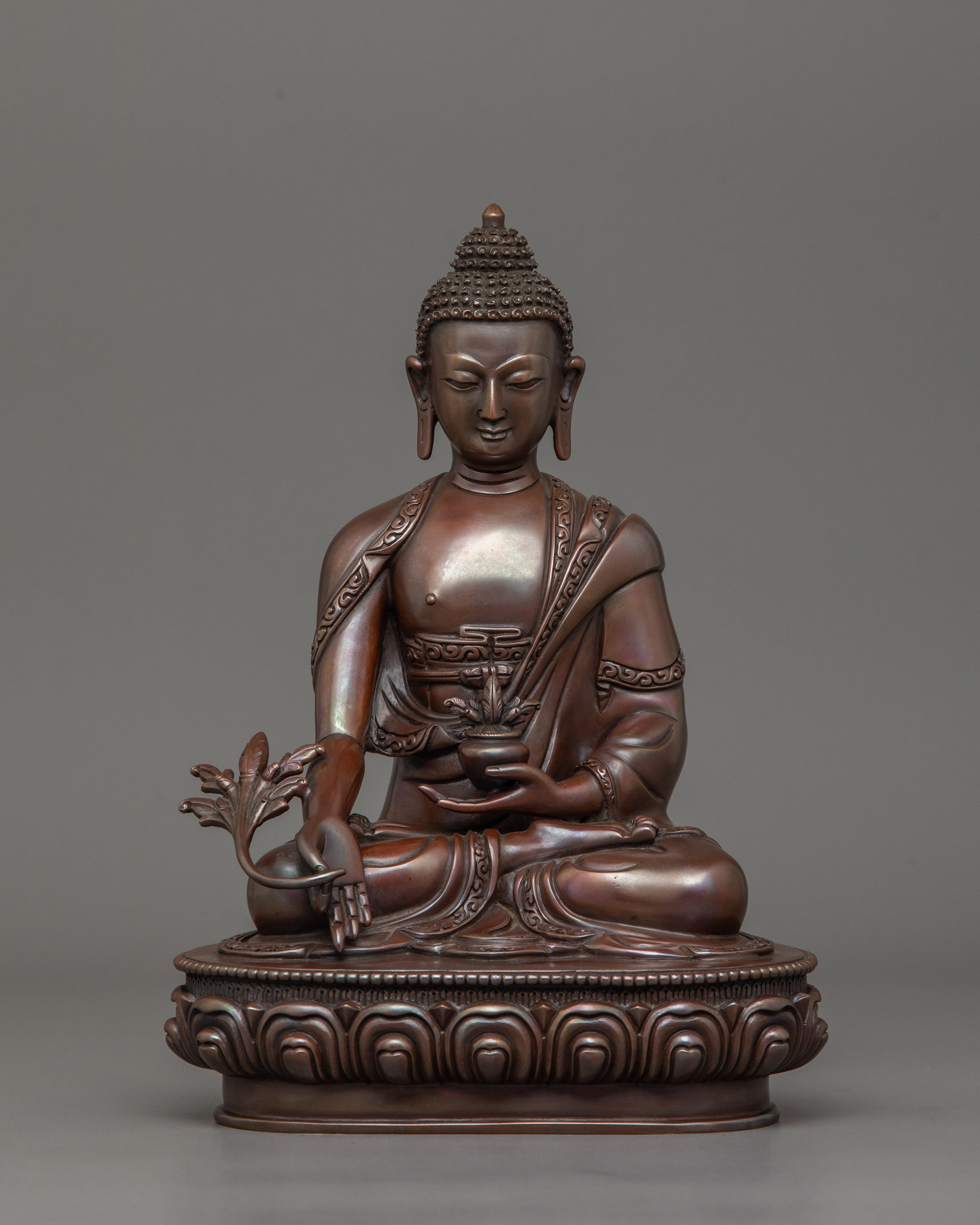 Oxidized Medicine Buddha Statue