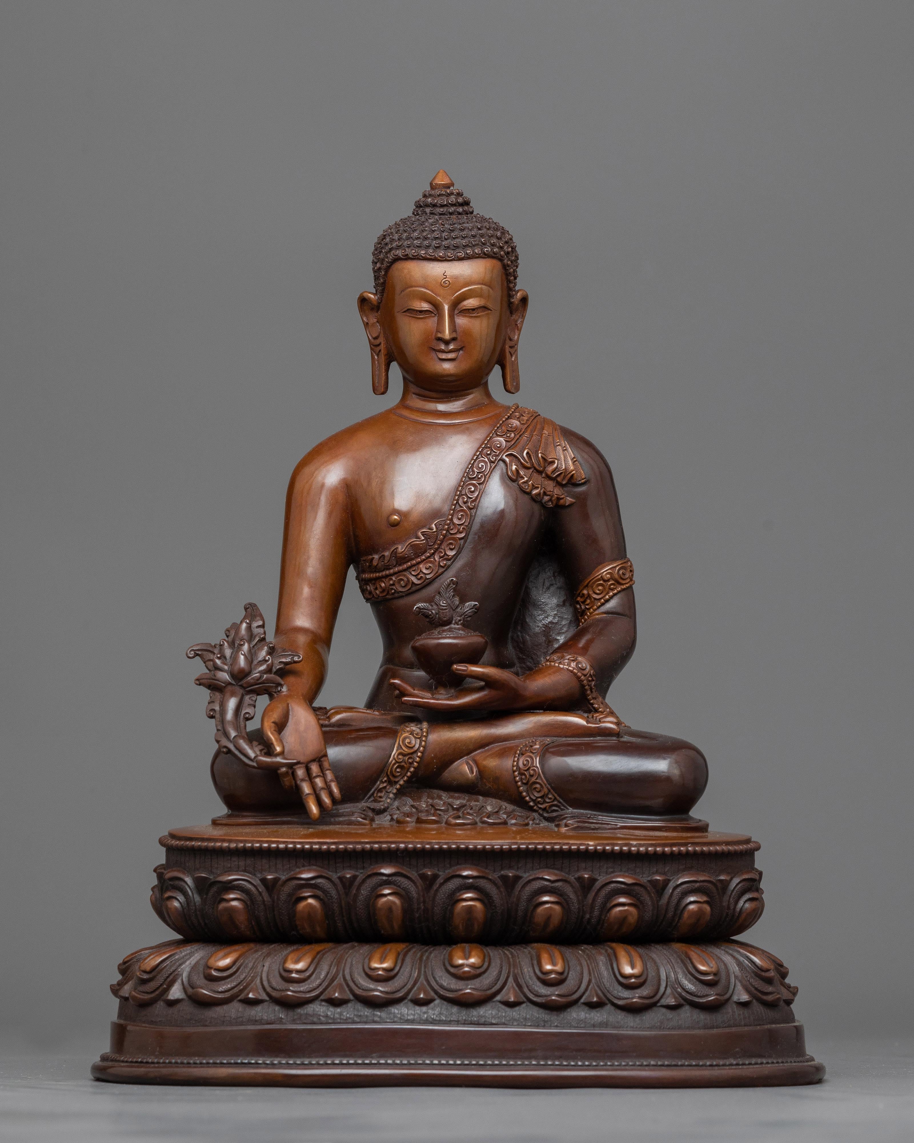 sculpture of medicine buddha