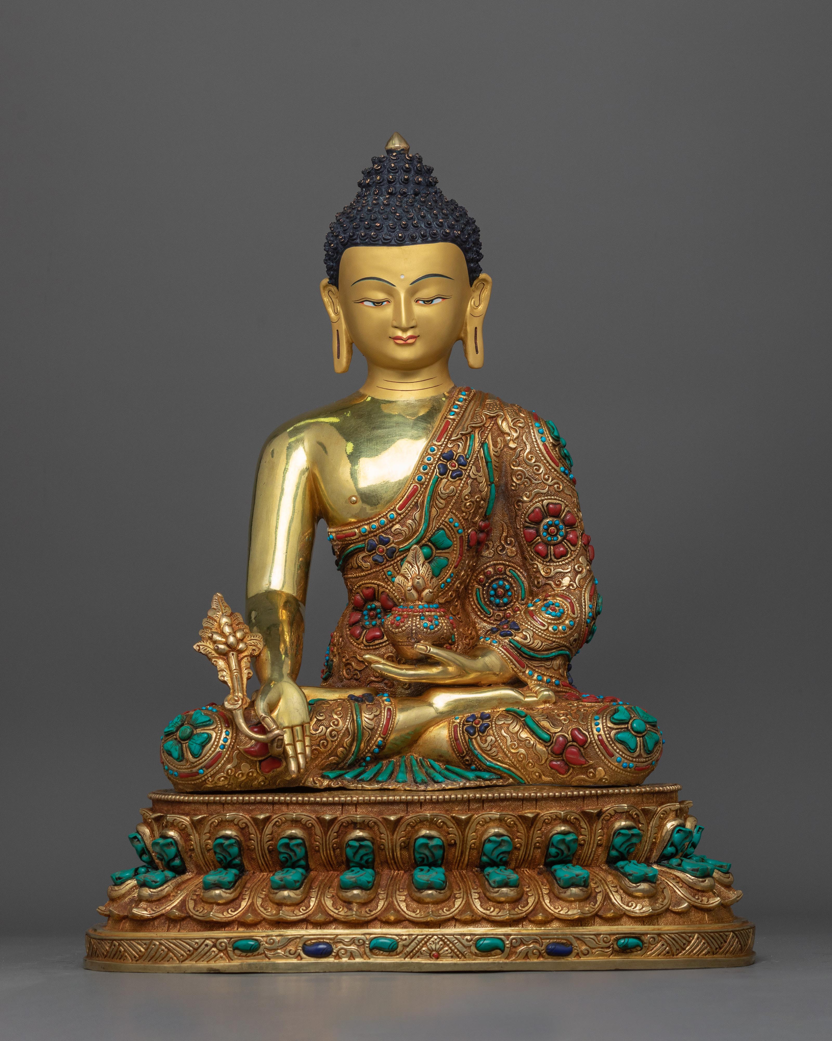 medicine-buddha-copper sculpture