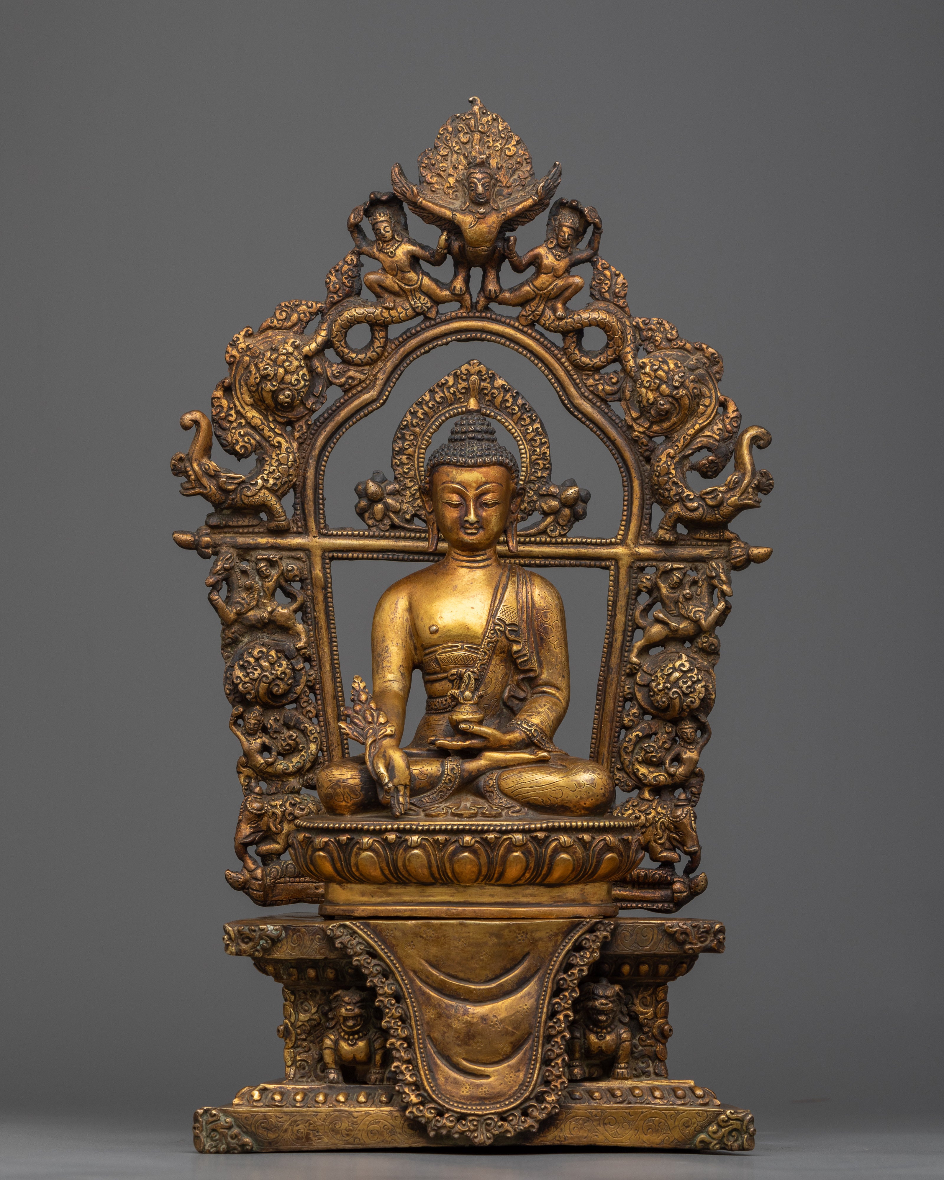 Antique Finish Medicine Buddha Statue