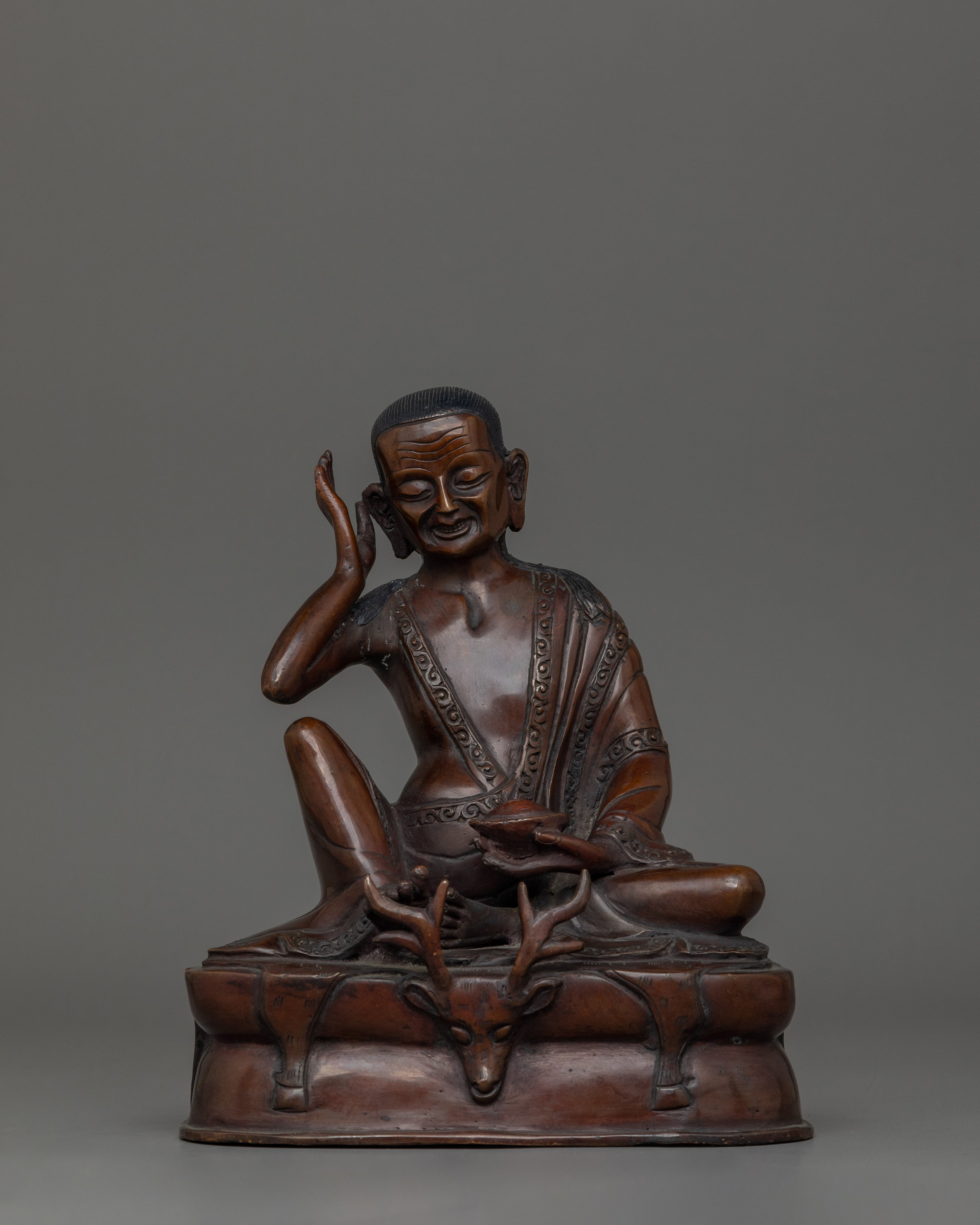 Handcrafted Statue of Milarepa | The Heart of Compassion
