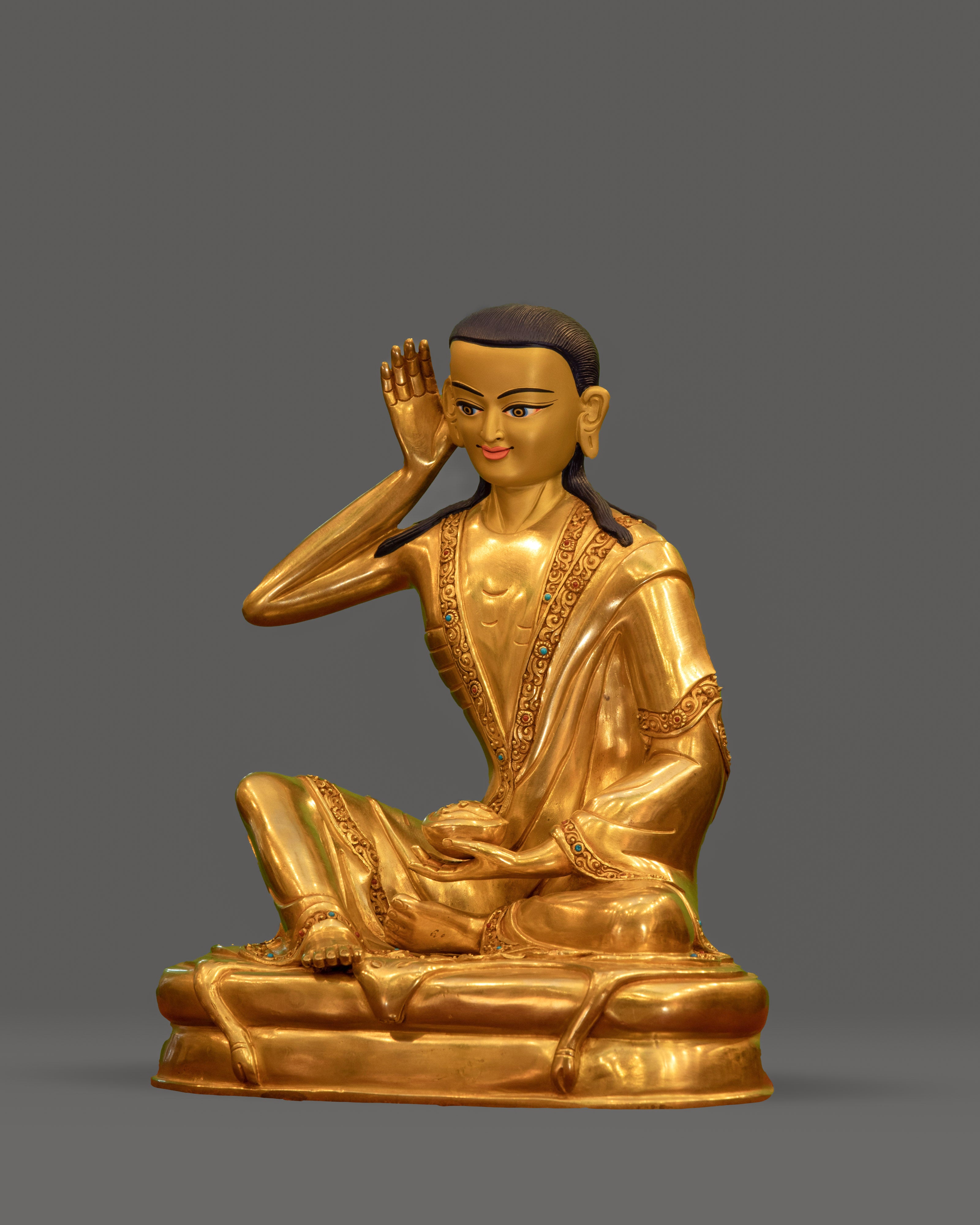 Milarepa The Great Yogi Sculpture | Handmade Sacred Artwork