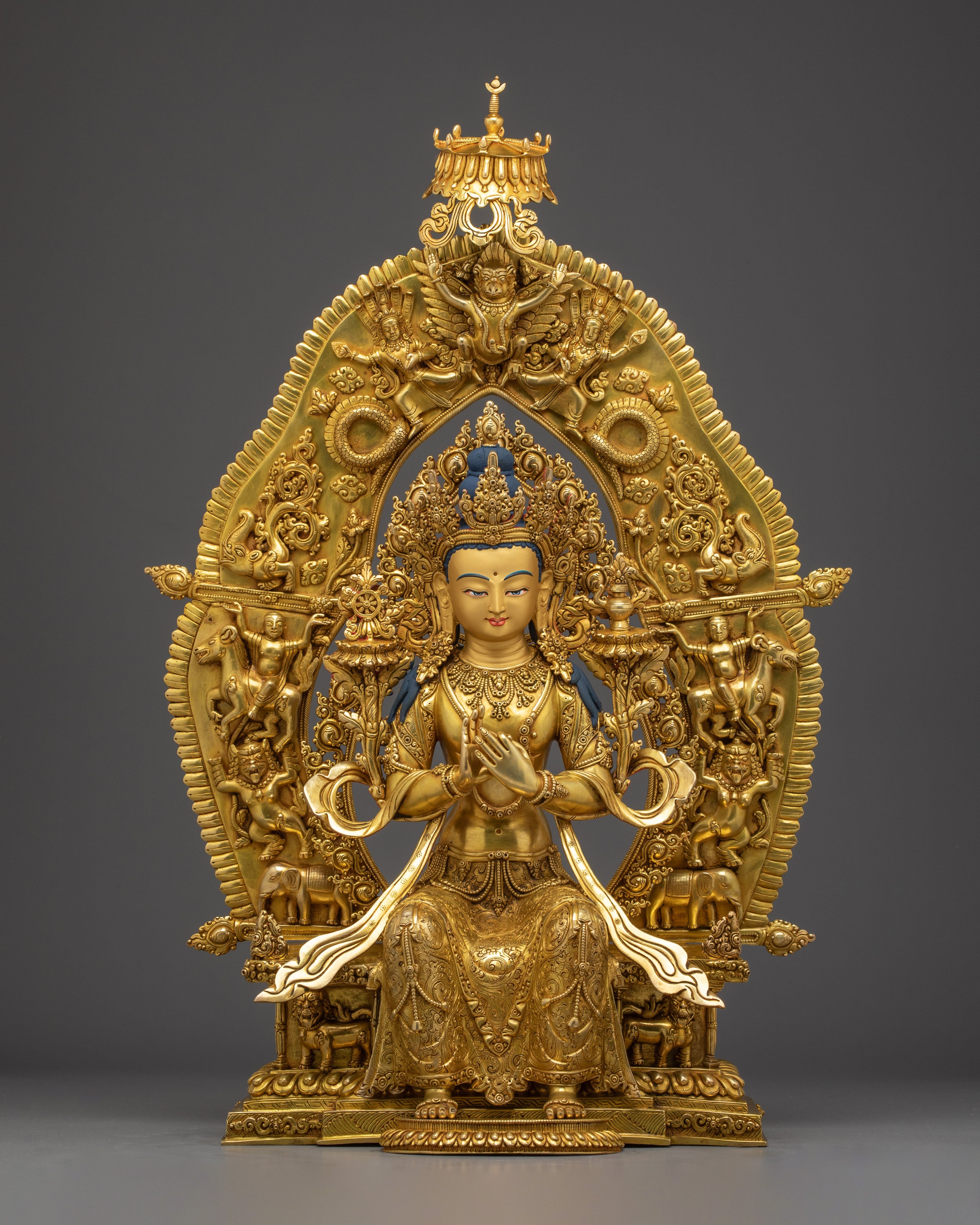 Majestic Statue of Future Buddha Maitreya