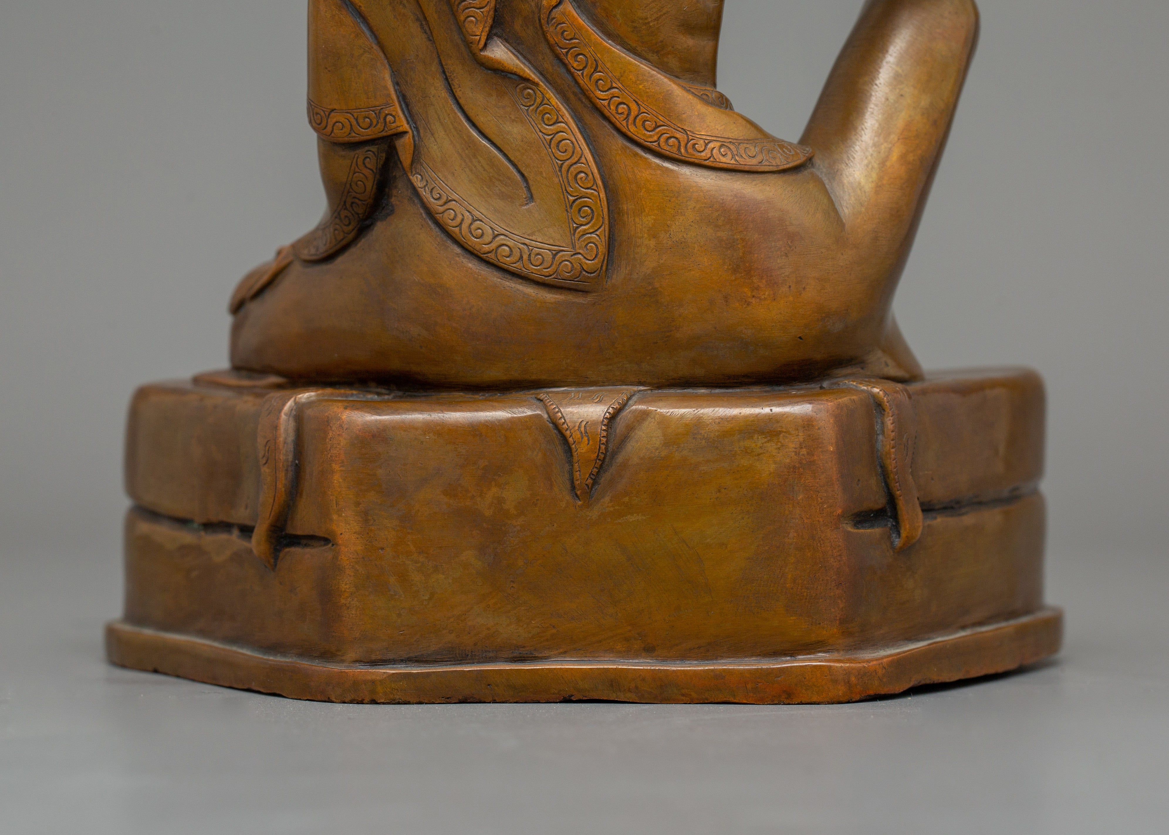 Tibetan Buddhist Master Milarepa Sculpture | Symbol of Wisdom and Transformation