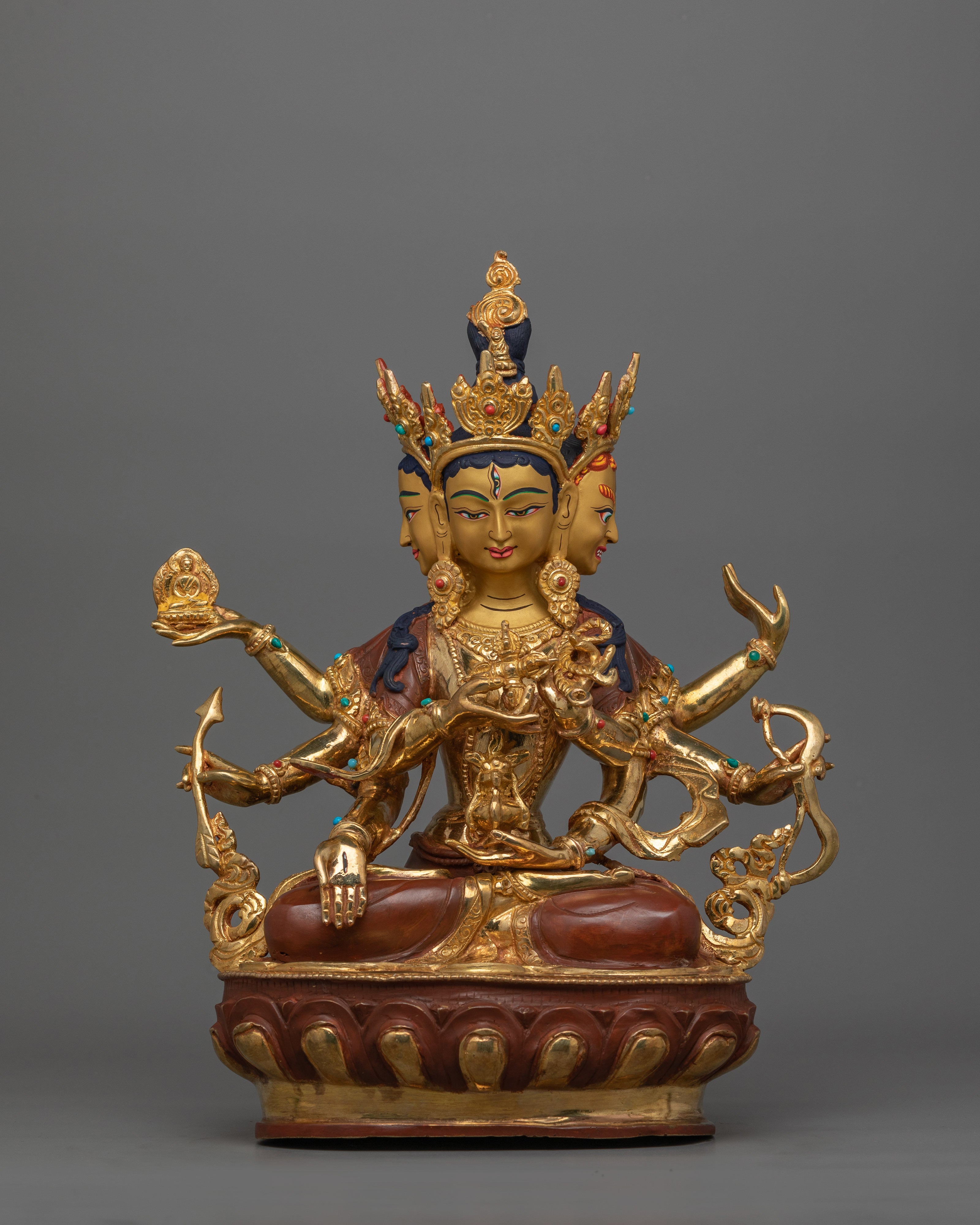 Buddhist Deity Namgyalma Figurine