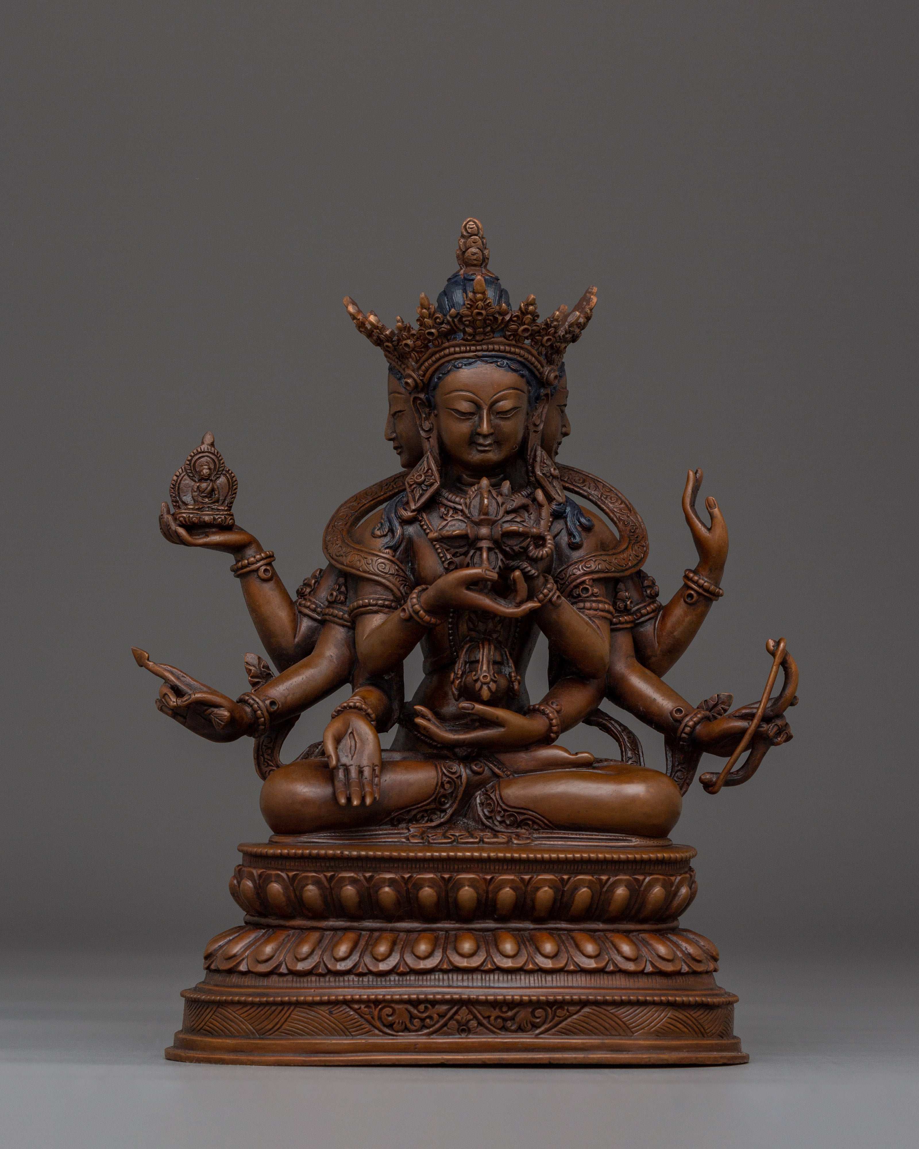 oxidized-ushnishavijaya-statue