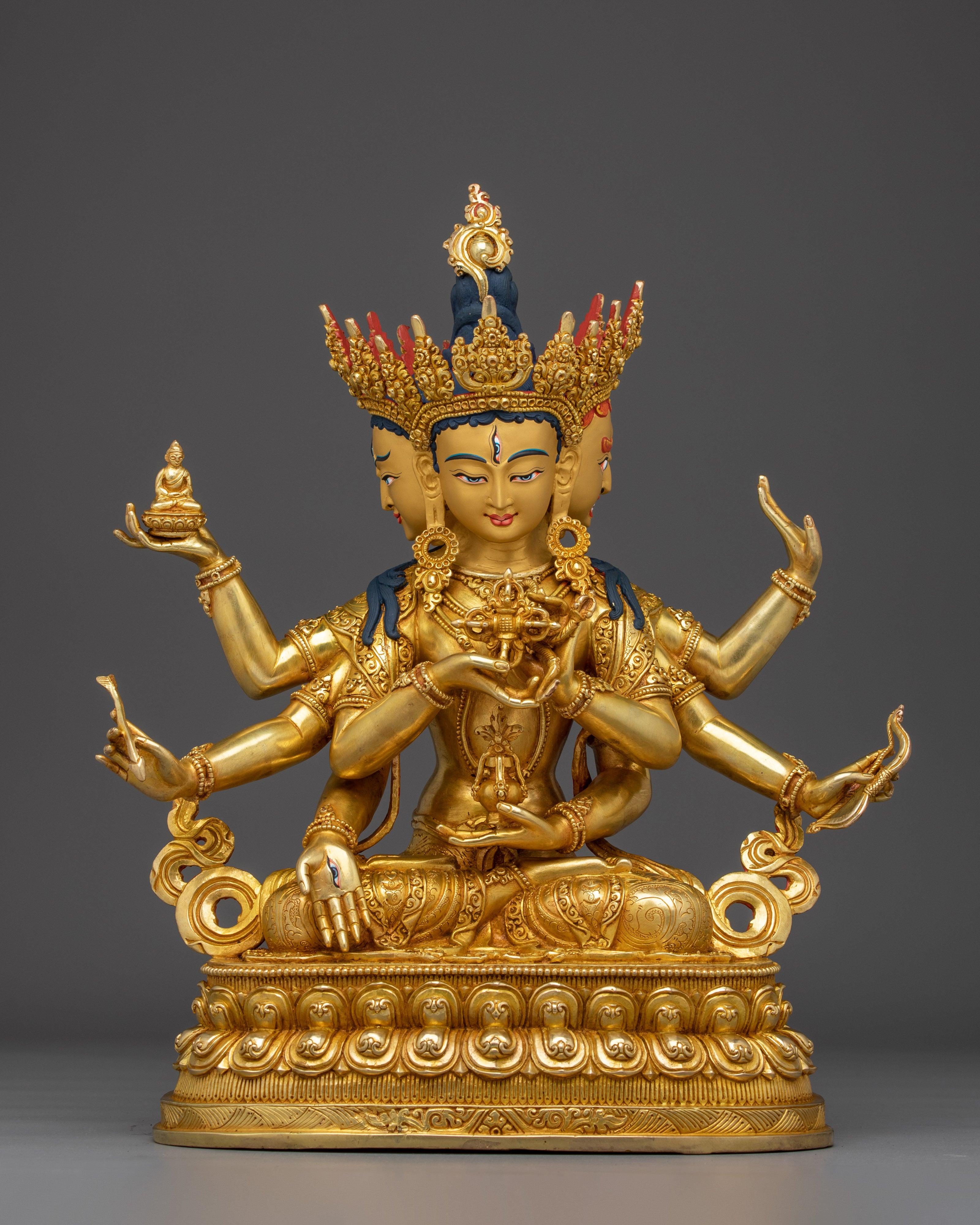 three-faced-namgyalma-statue