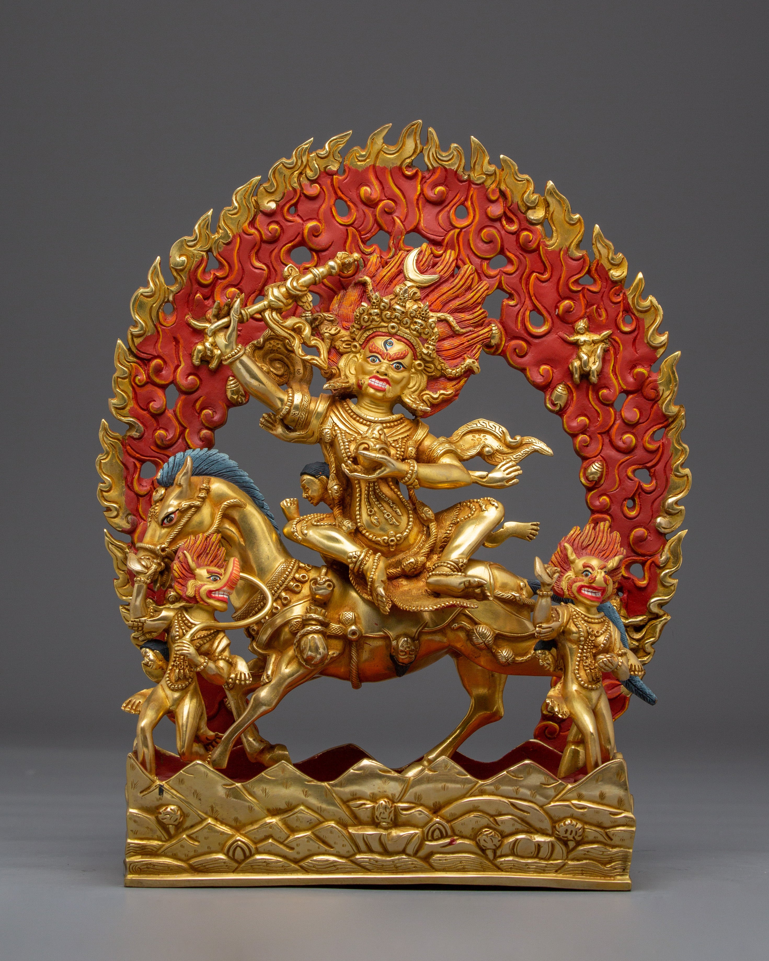 Wrathful Palden Lhamo Sculpture