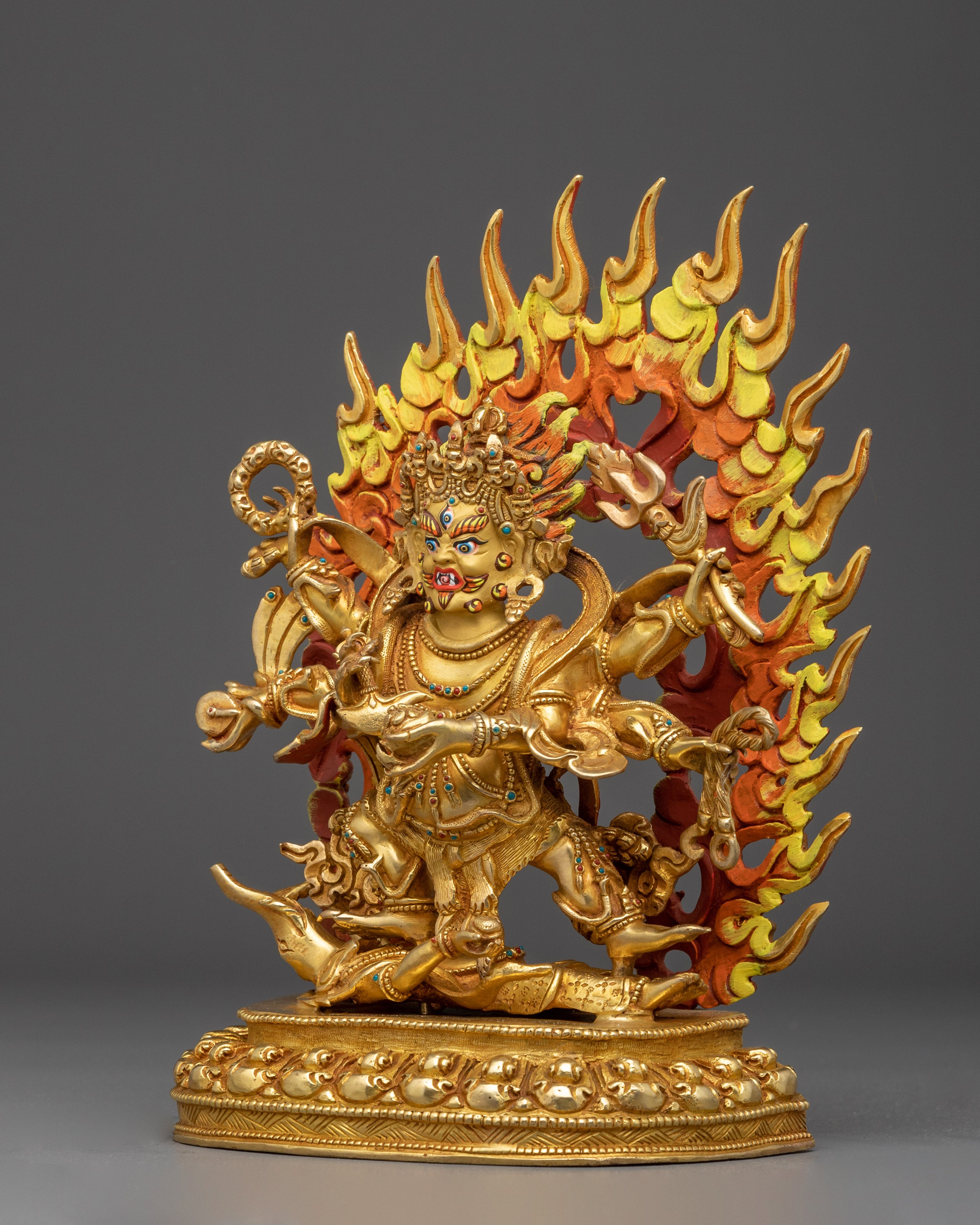 Protection Icon Six Armed Mahakala | Wrathful Statue