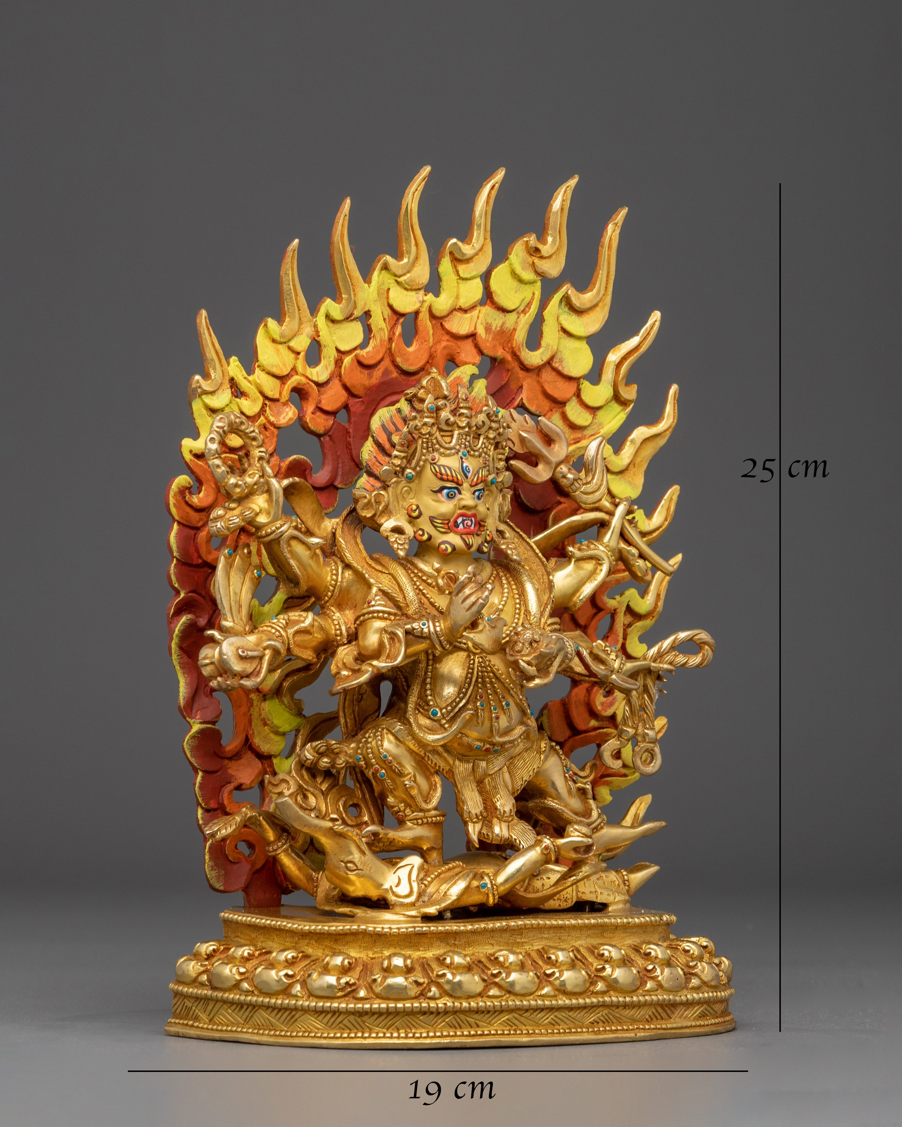 Protection Icon Six Armed Mahakala | Wrathful Statue