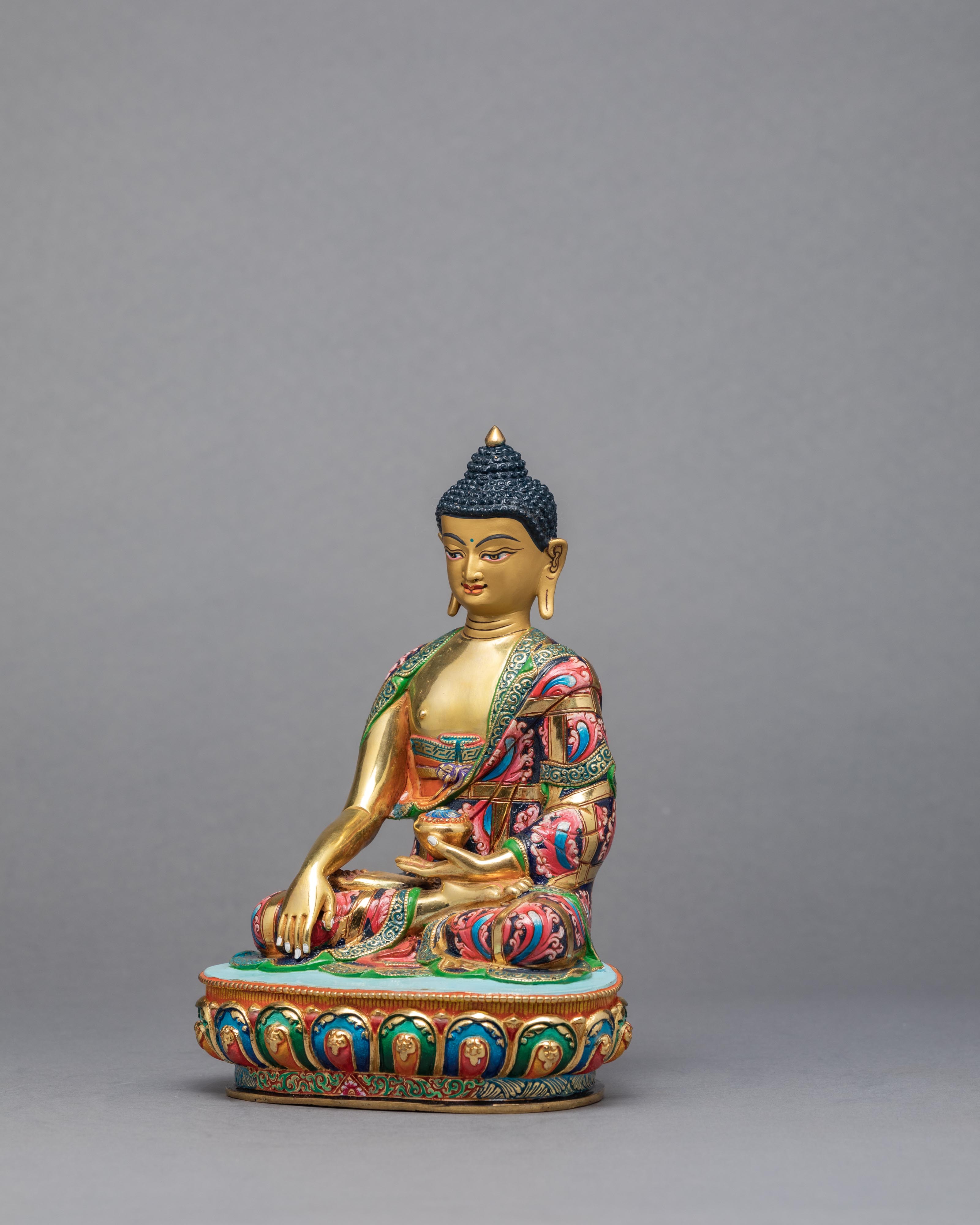 Gautama Buddha | Gold Plated Statue | Himalayan Art