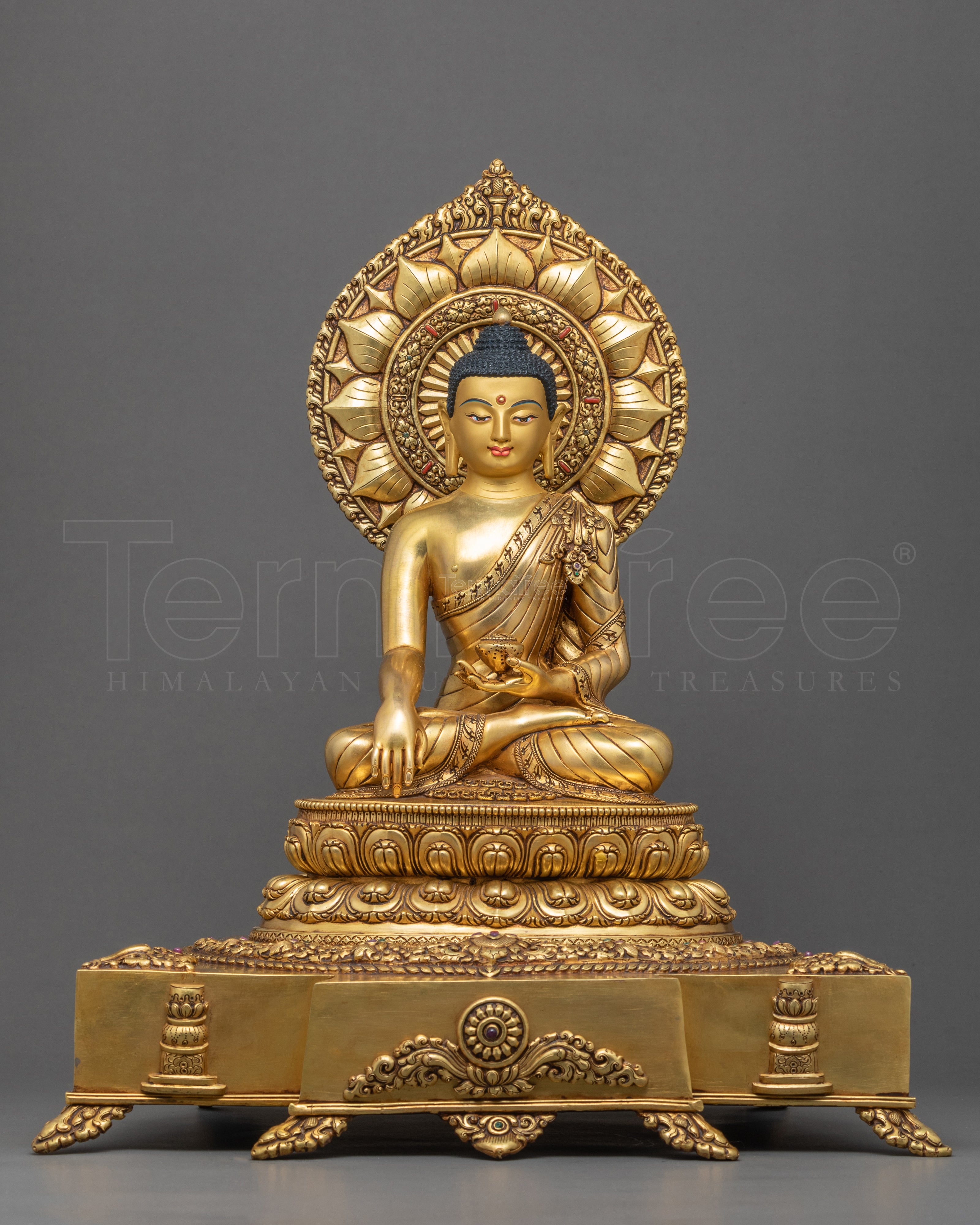 Shakyamuni Buddha Sculpture | Traditional Himalayan Art of Nepal