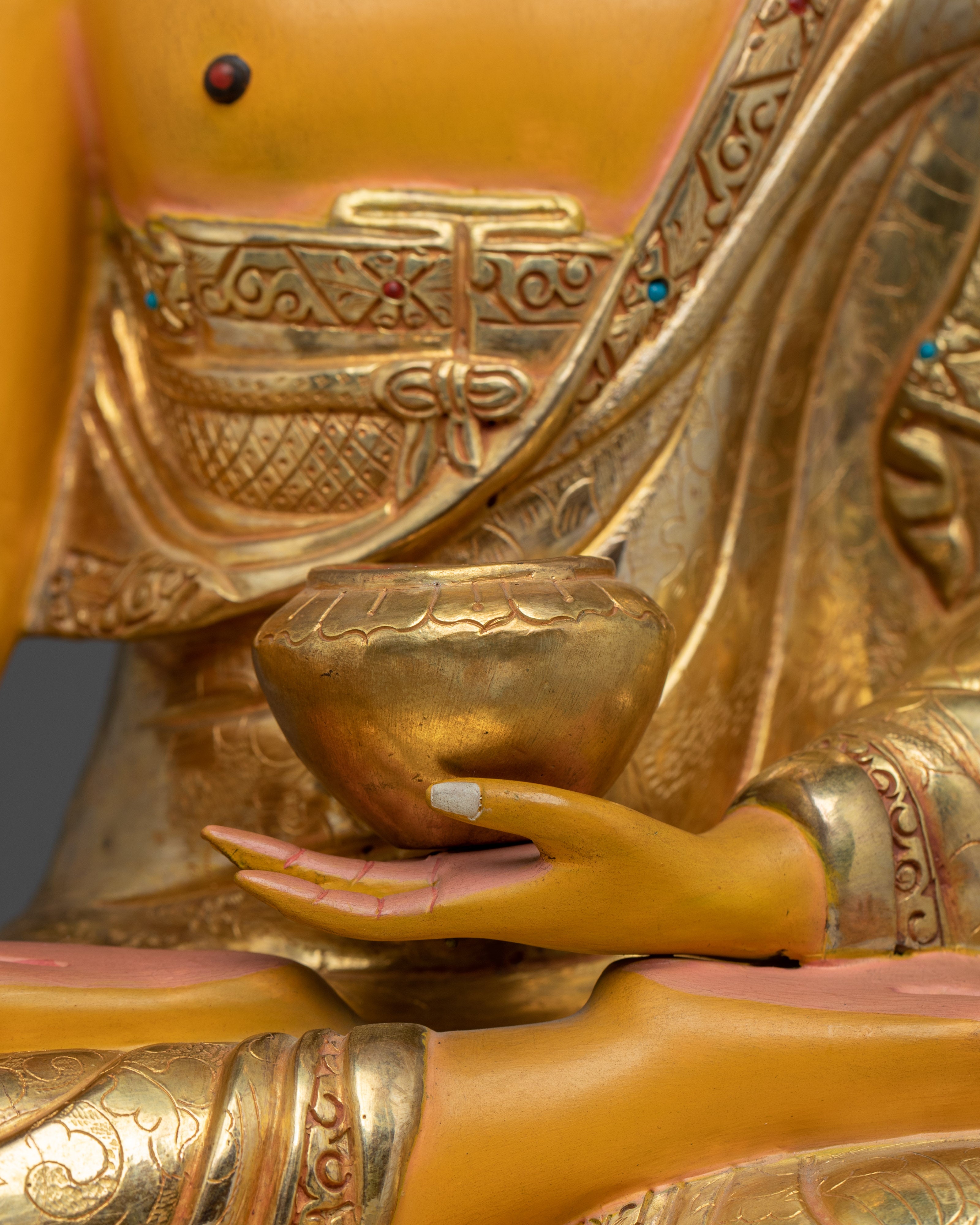 Golden Shakyamuni Buddha Icon: The Historical Buddha