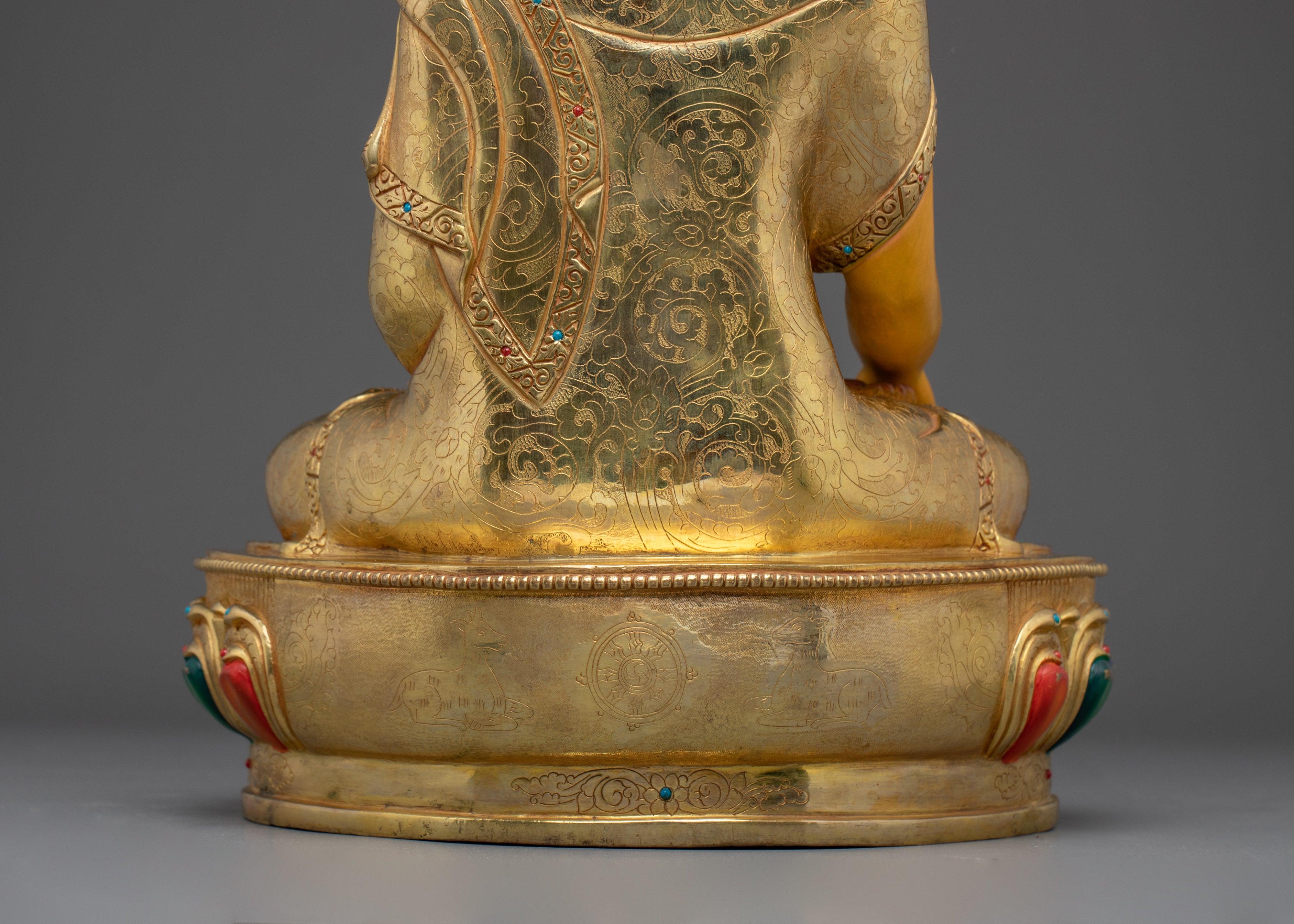 Golden Shakyamuni Buddha Icon: The Historical Buddha