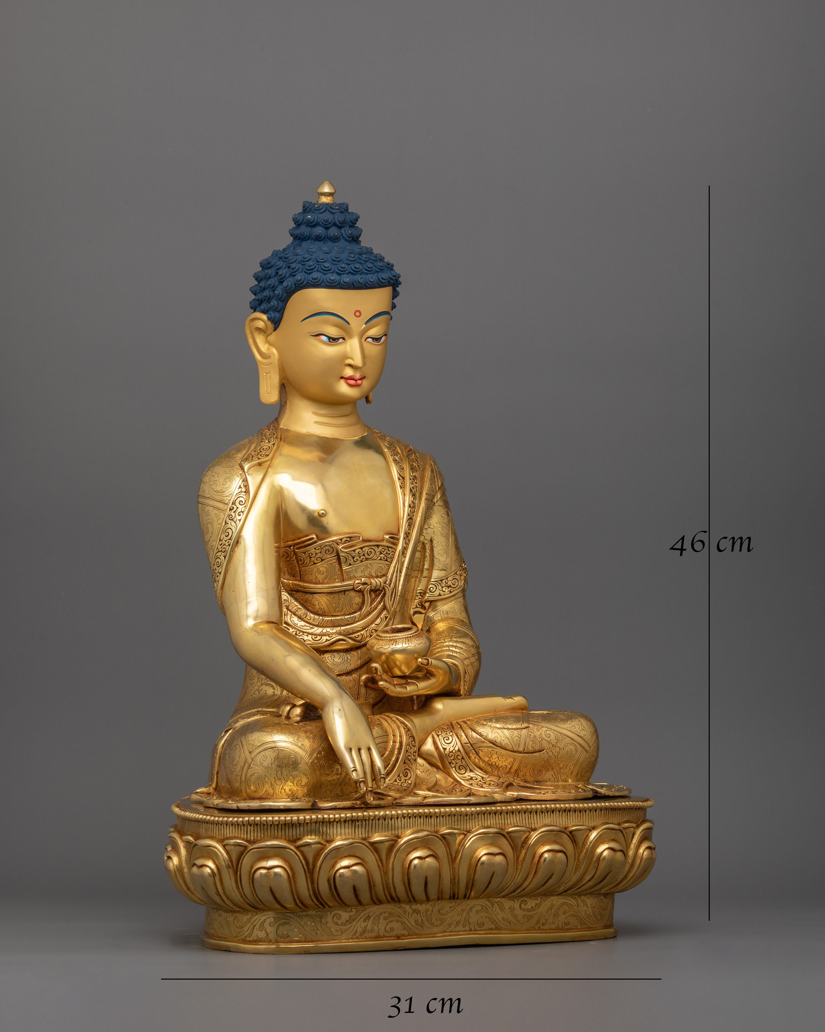Spiritual Awakening Figurine of Shakyamuni Buddha | Sacred Meditational Decor