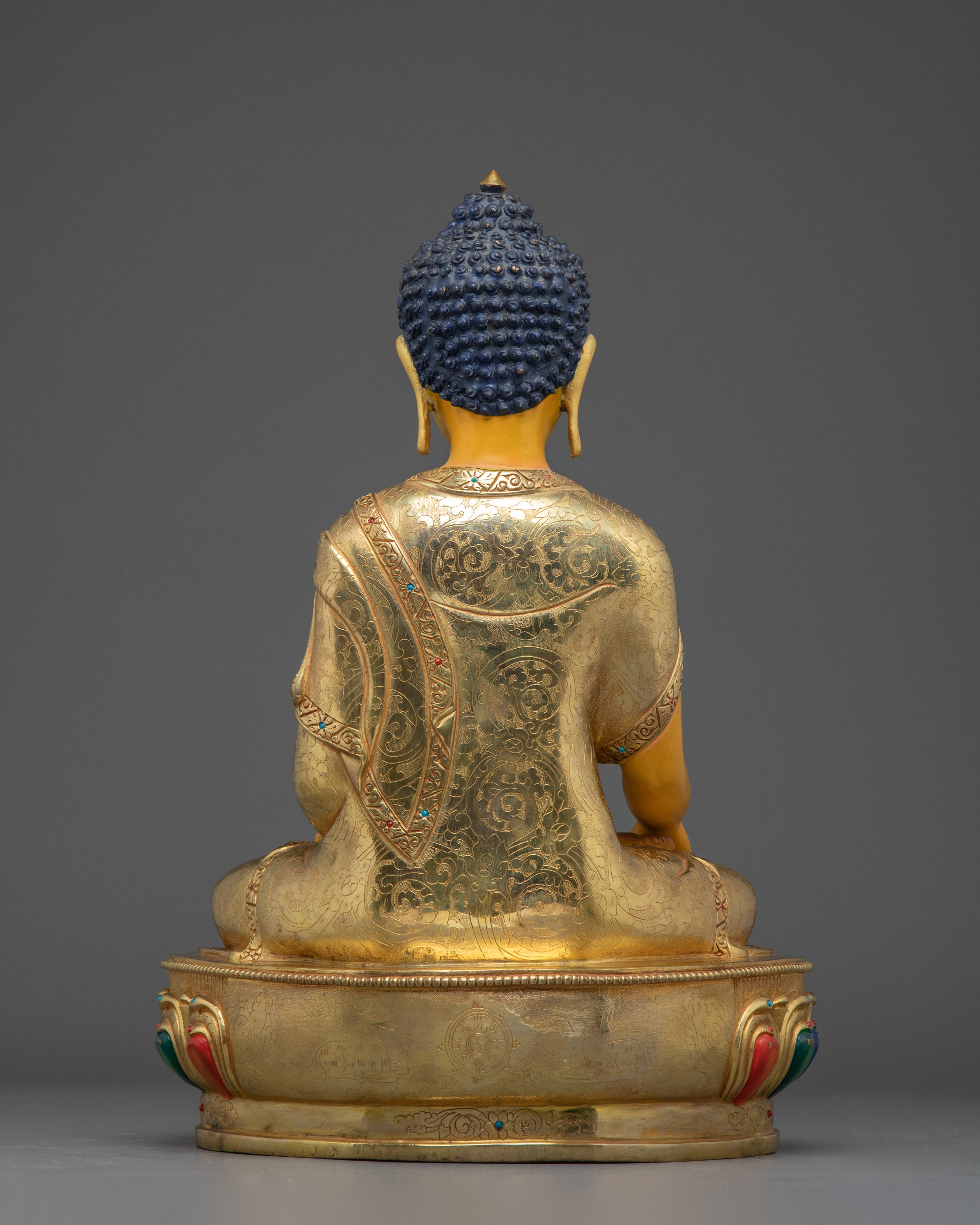 Golden Shakyamuni Buddha Icon: The Historical Buddha