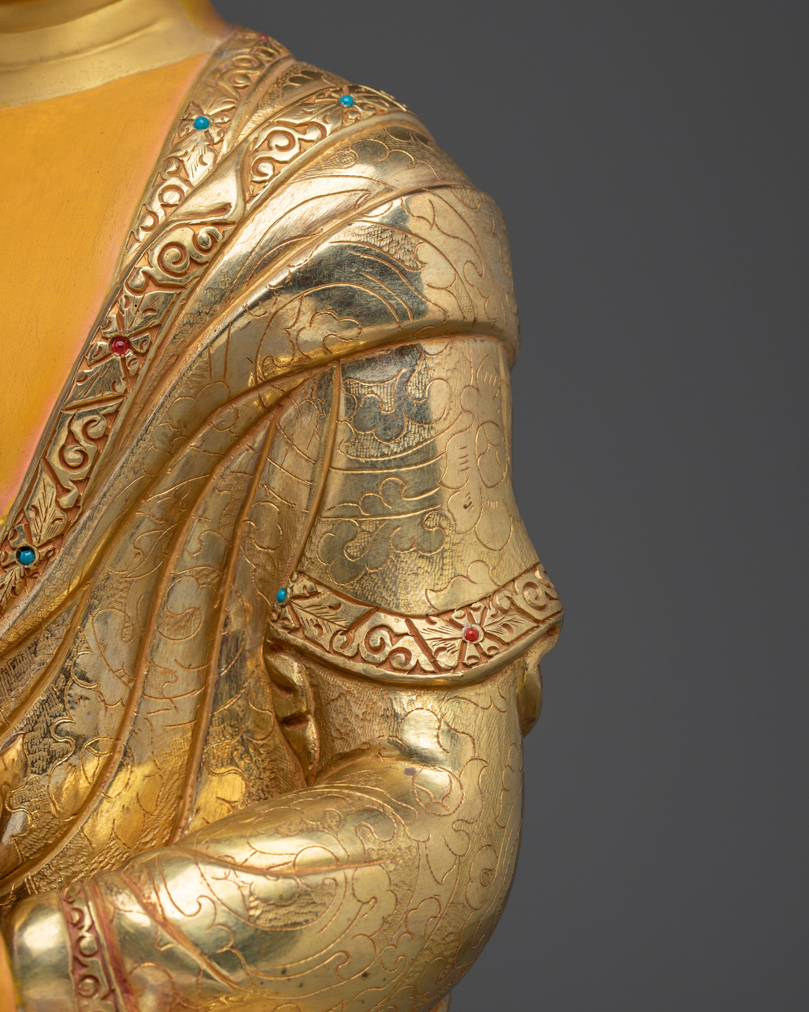 Golden Shakyamuni Buddha Icon: The Historical Buddha