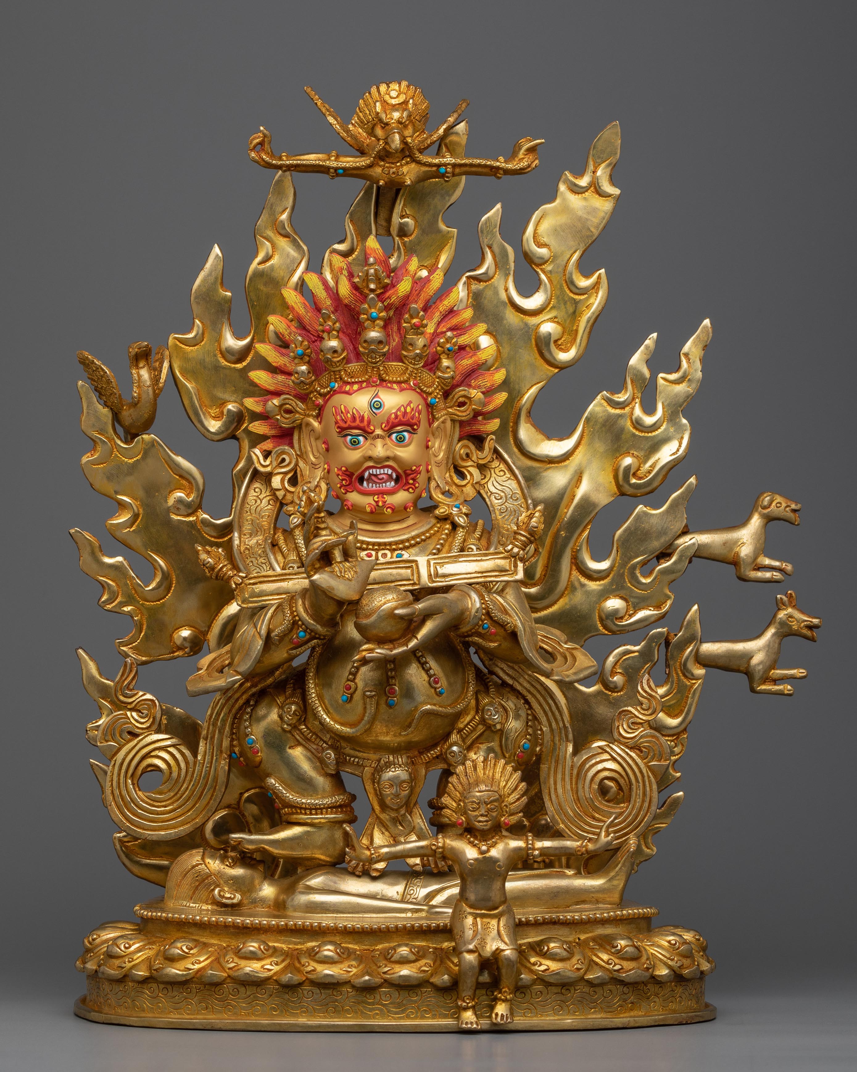 mahankala tibetan buddha statue