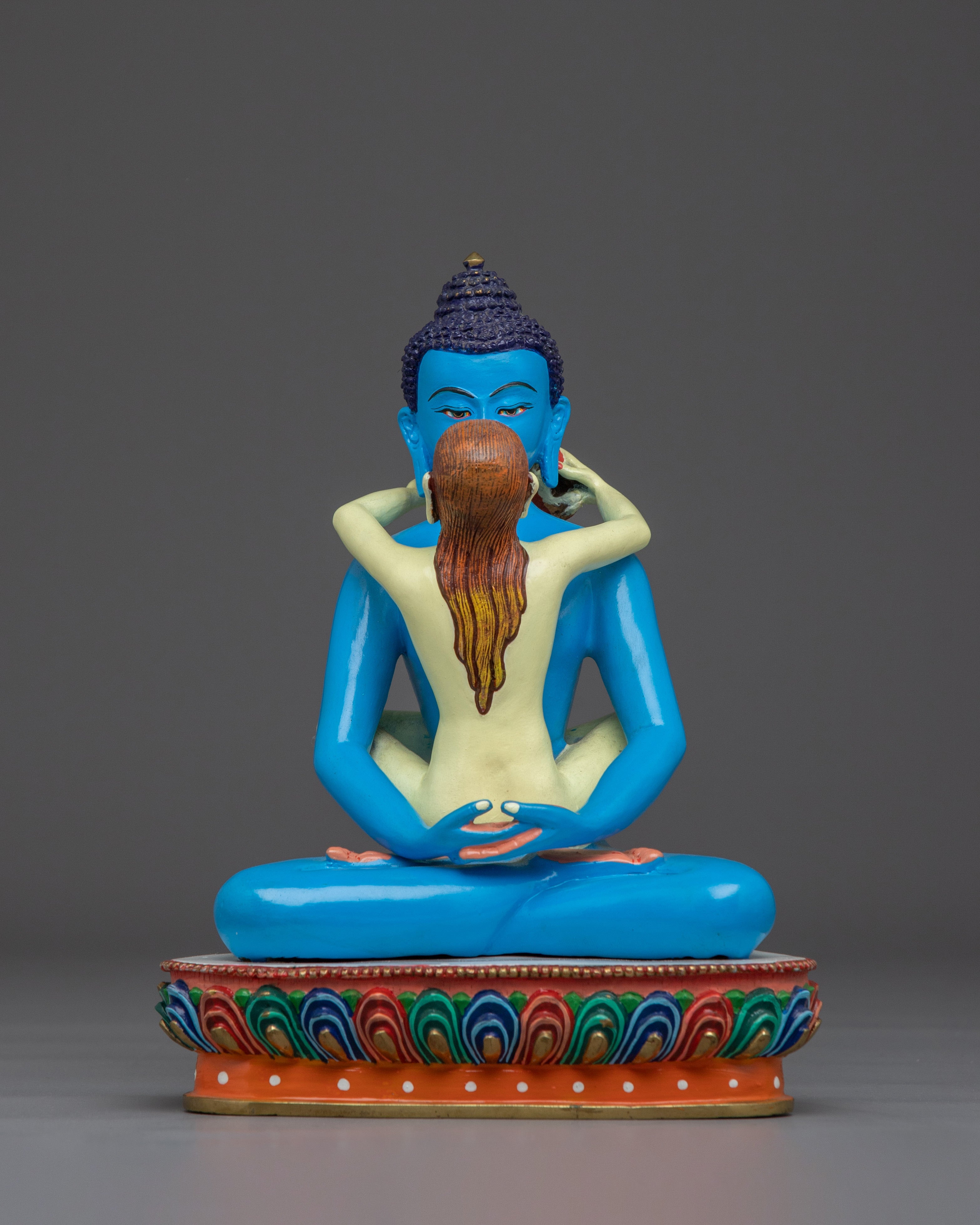 Copper Samantabhadra Statue with Acrylic
