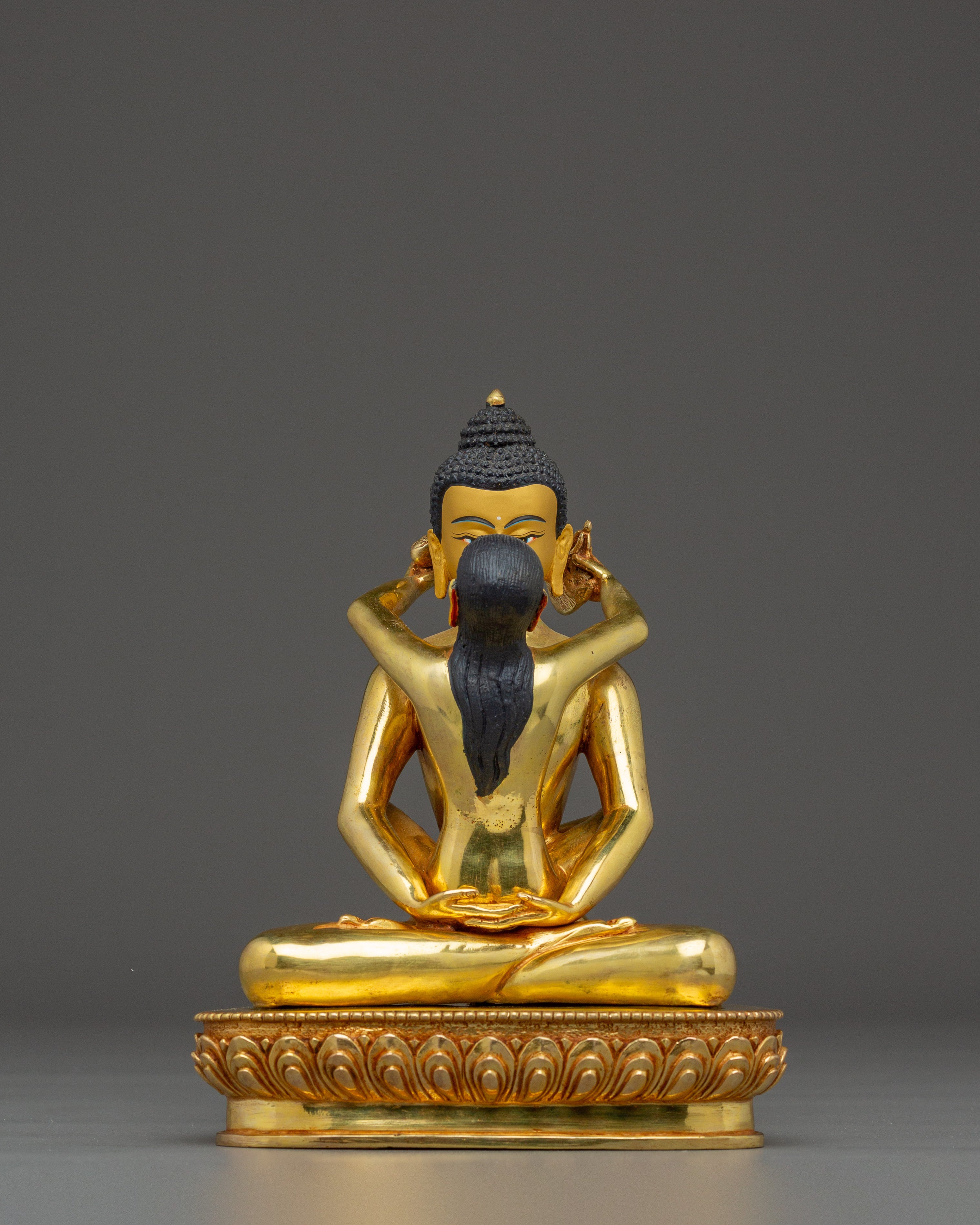 Samantabhadra with Consort in Gold-Gilded