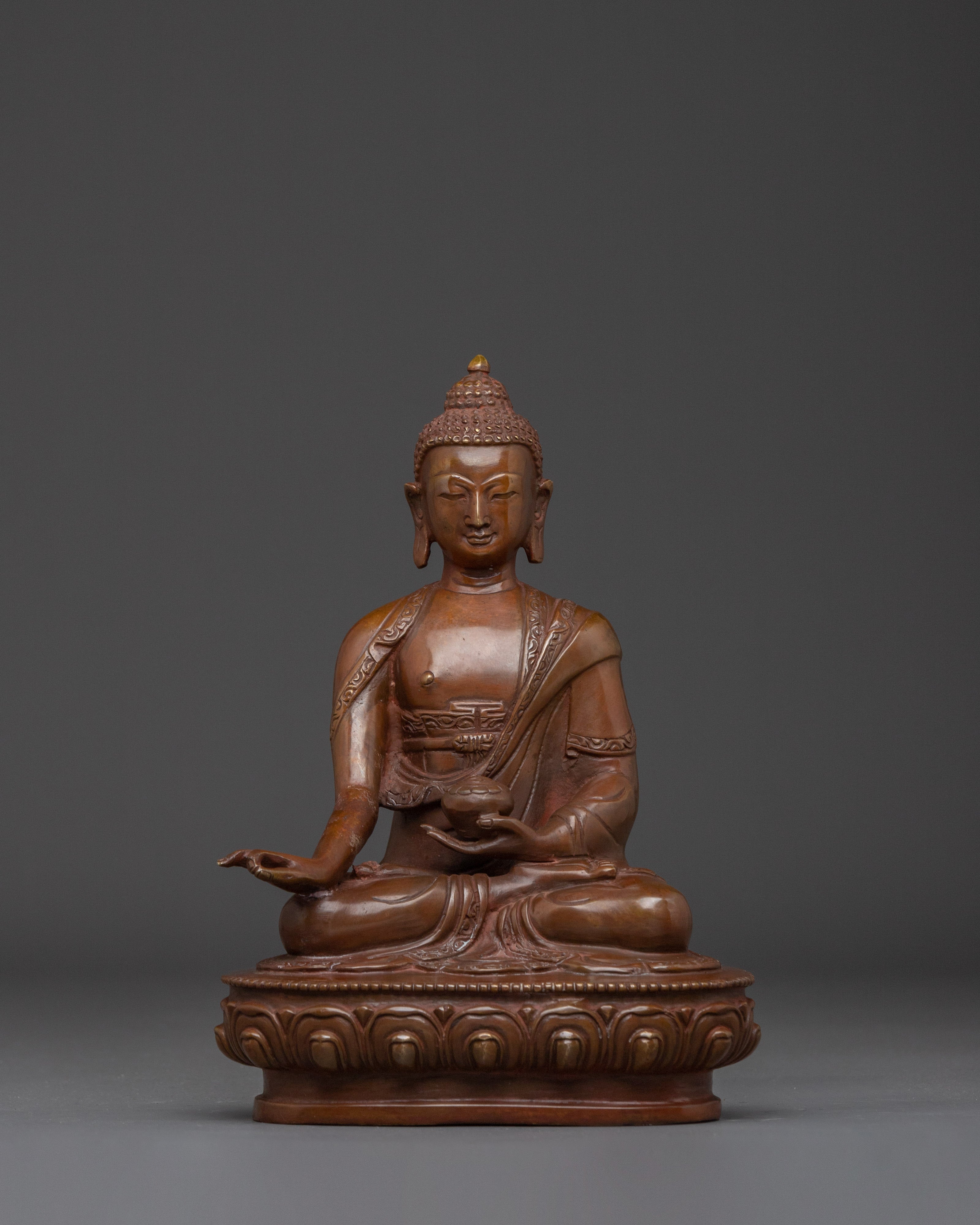 Oxidized Buddha Statue