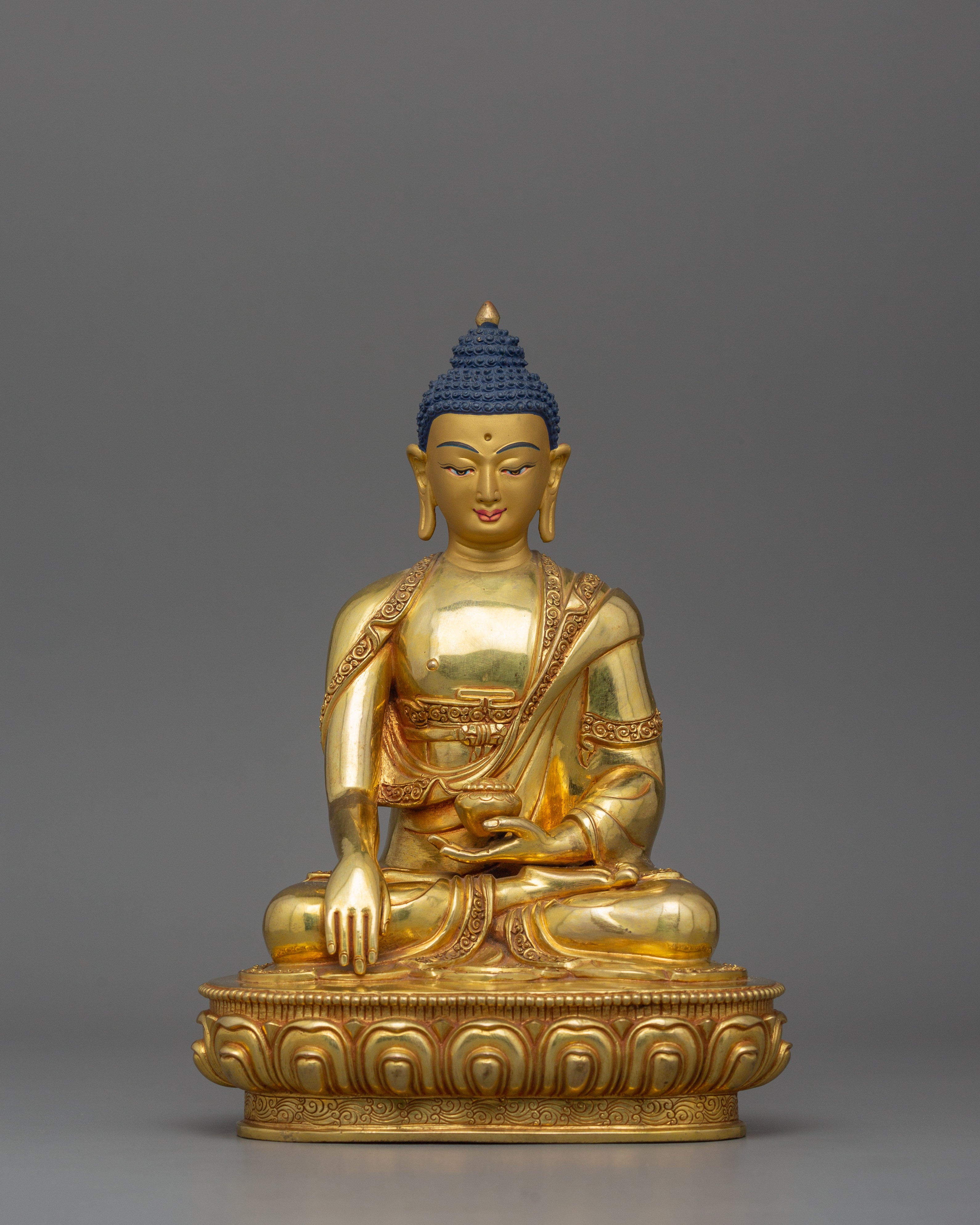 Handmade Figurine of Meditating Buddha Shakyamuni