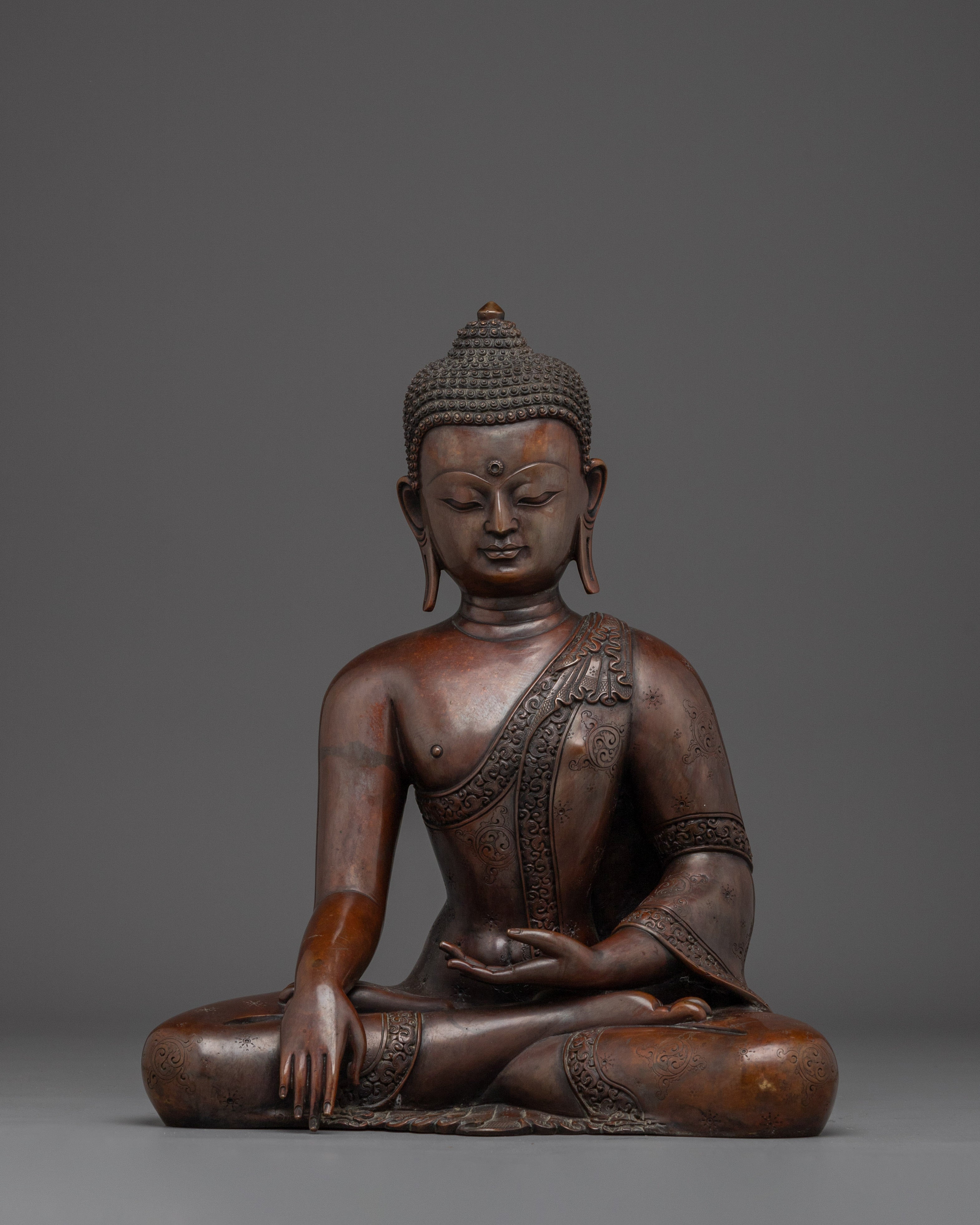 Oxidized Copper Shakyamuni