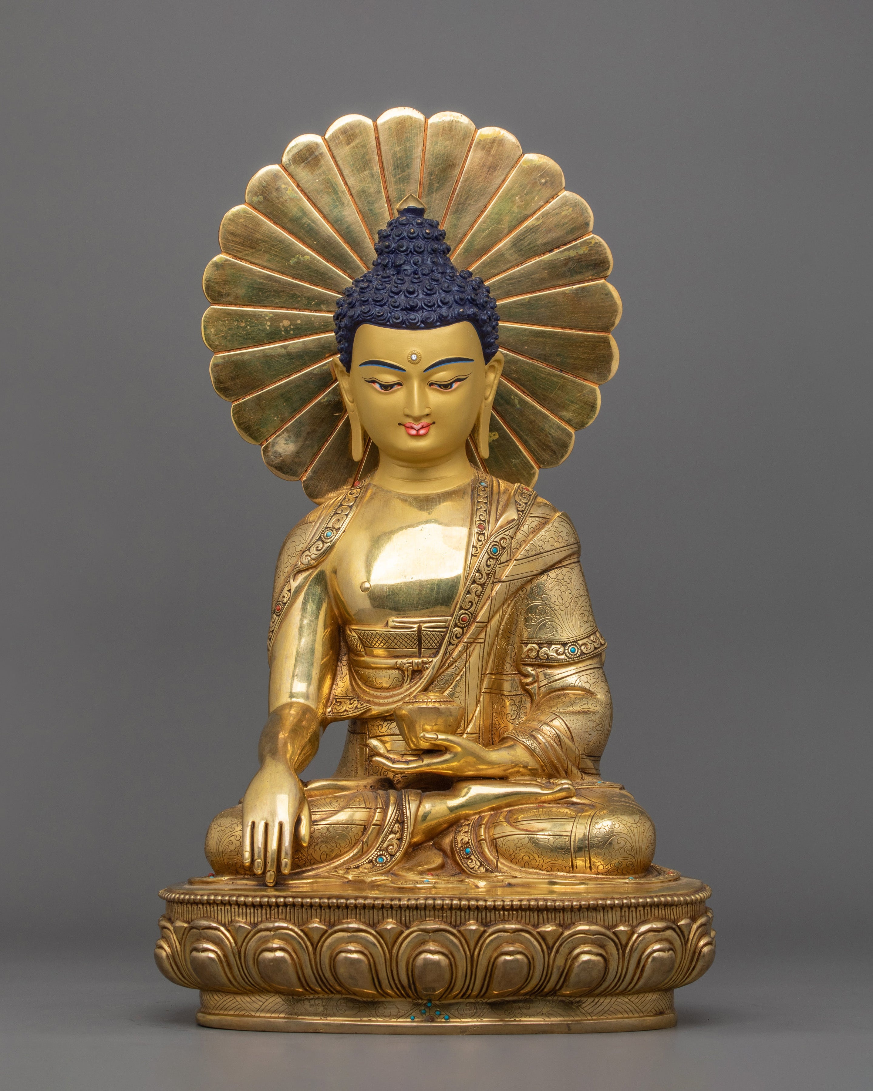 Handcrafted Figurine of Meditating Buddha Shakyamuni