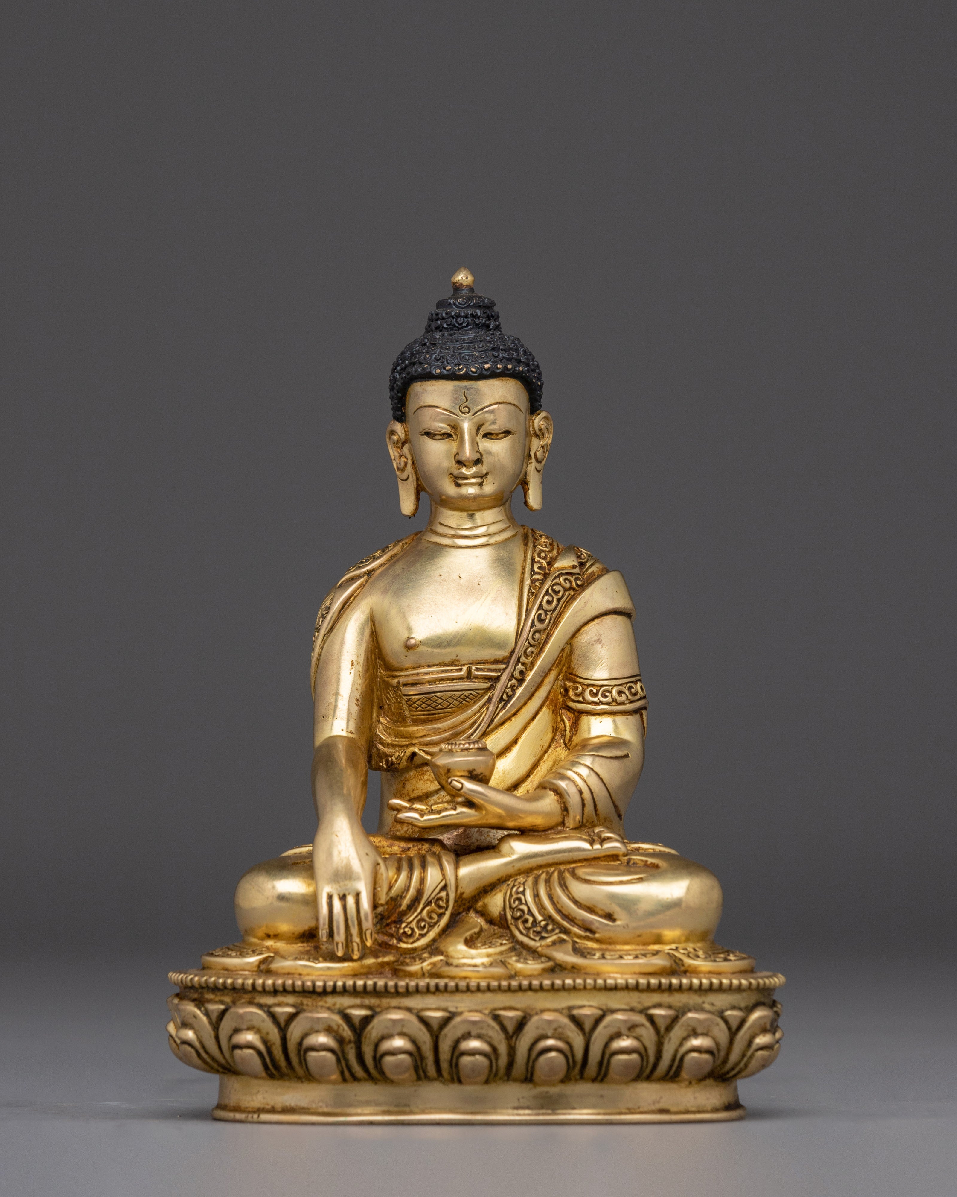 Golden Copper Shakyamuni Buddha Art