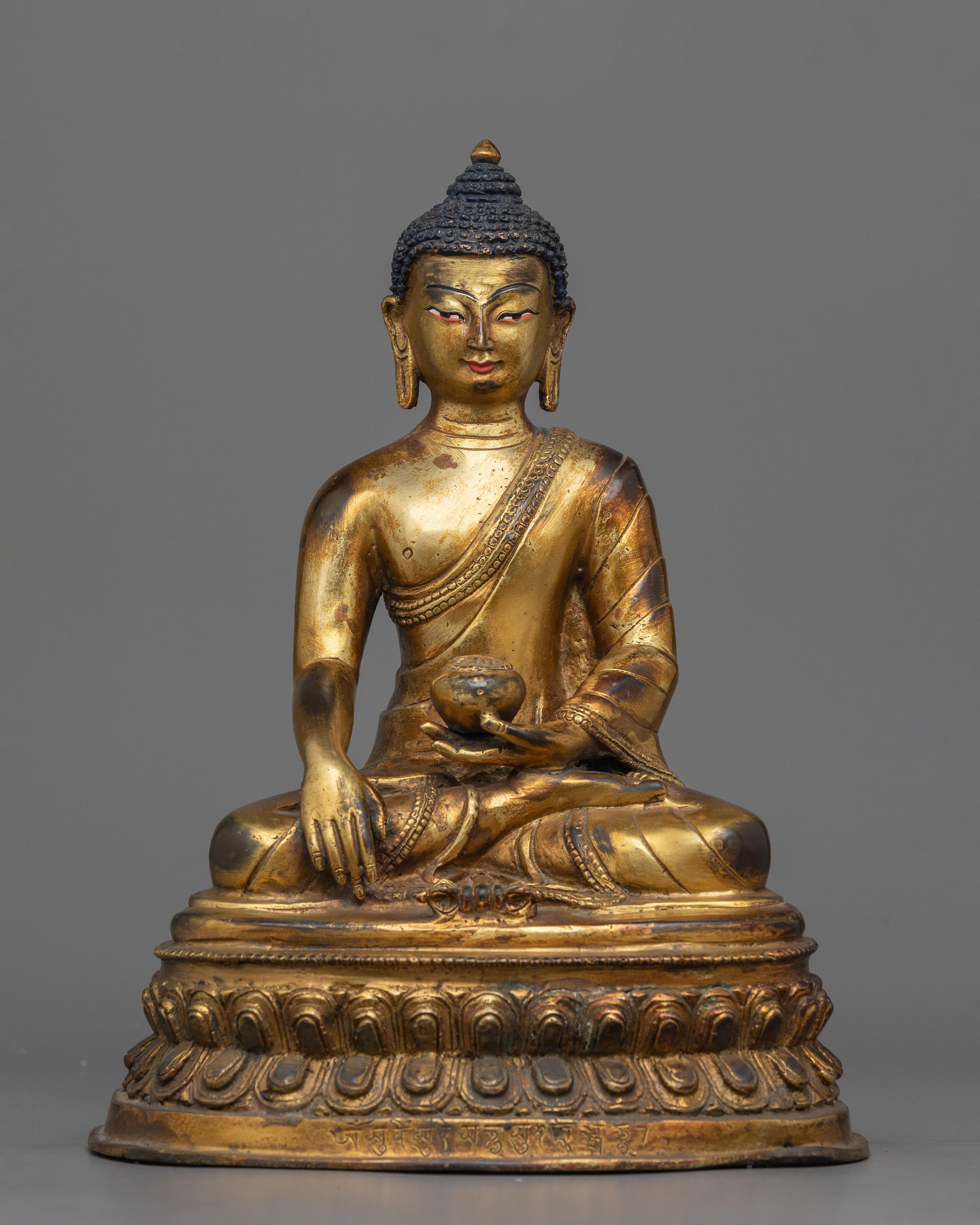 Buddha Shakyamuni Antique Finish Statue
