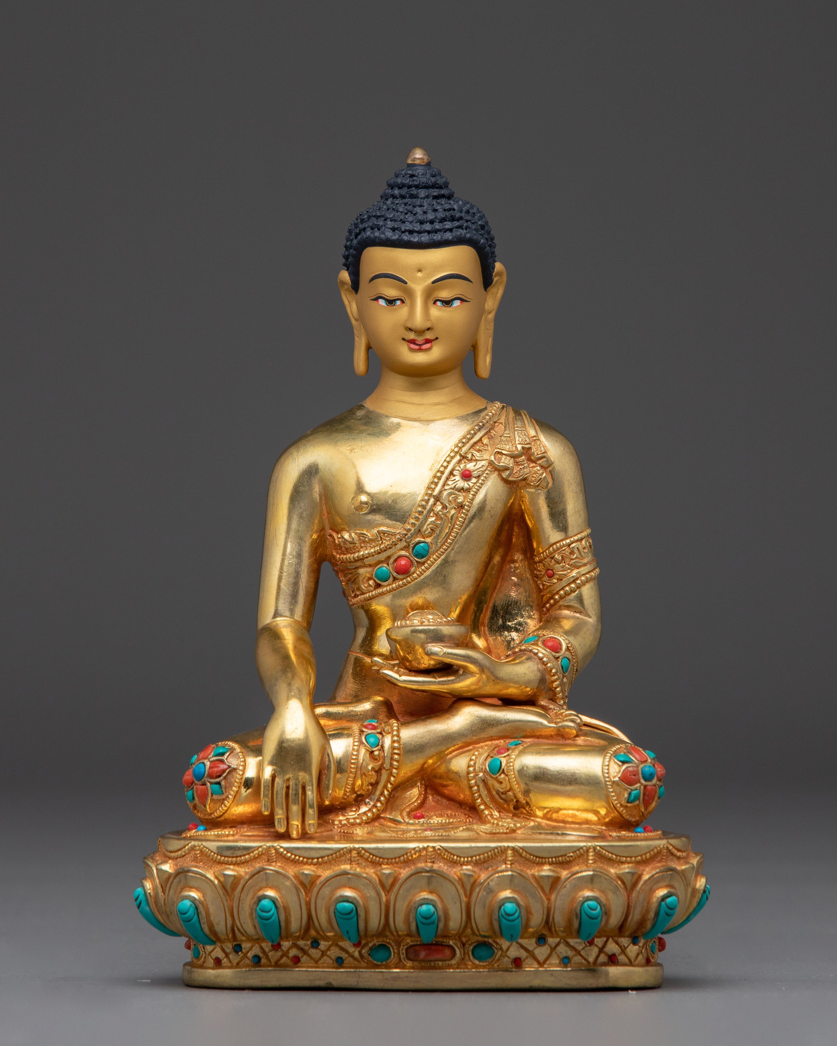 Handmade Copper Artwork Shakyamuni Buddha Statue